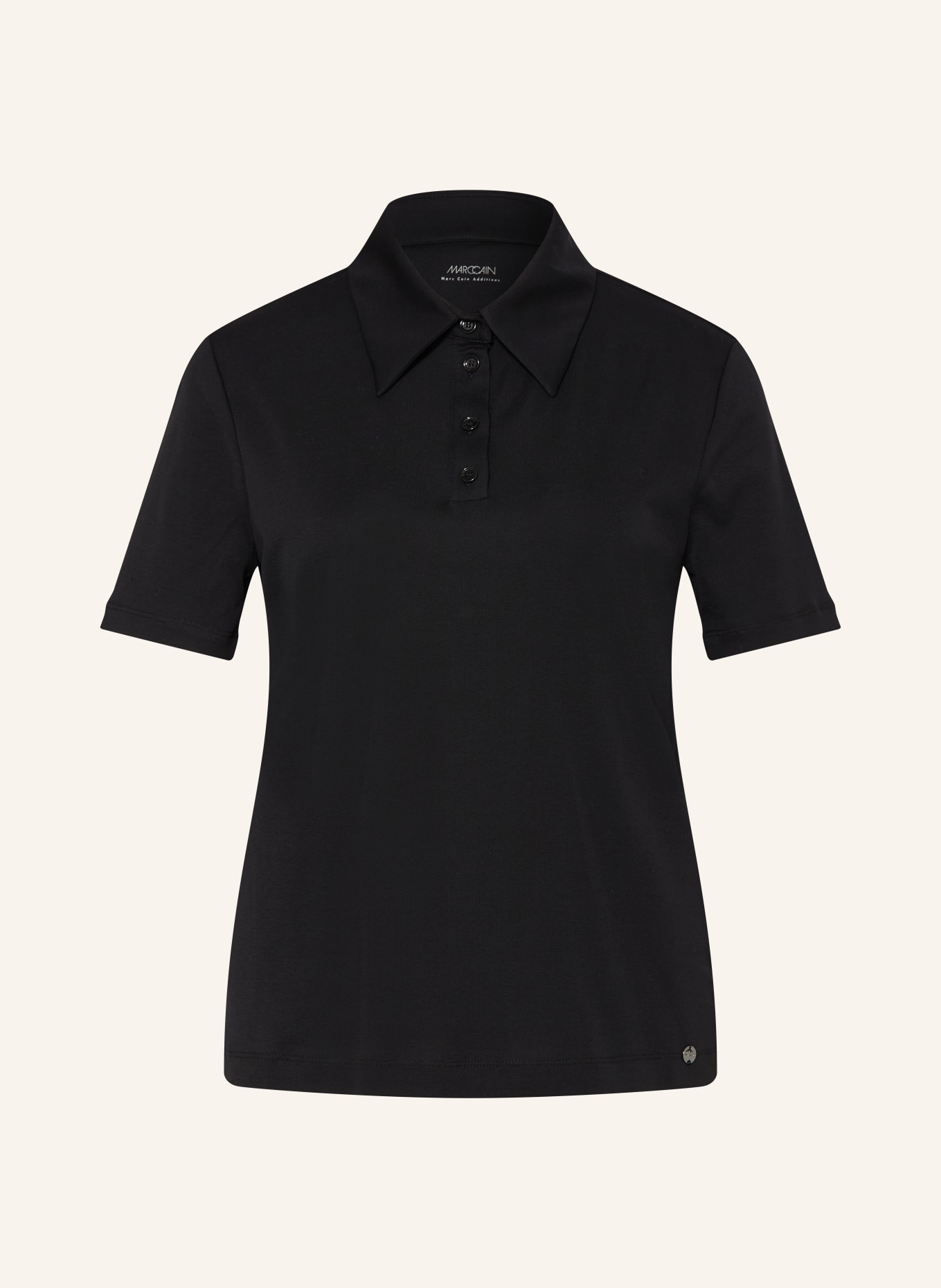 MARC CAIN Polo en jersey: 900 black new