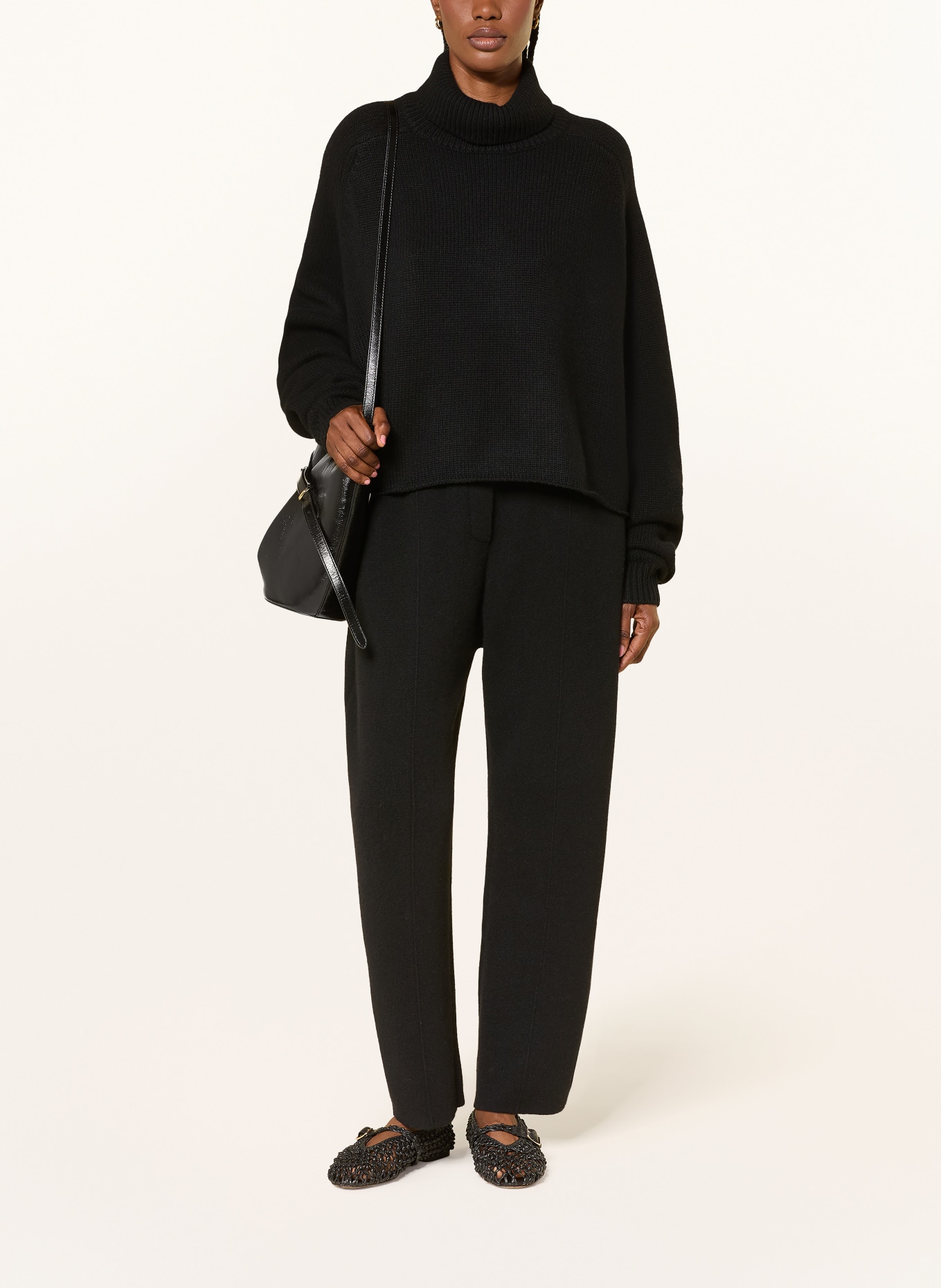 LISA YANG Rollkragenpullover CATHIE aus Cashmere: SCHWARZ