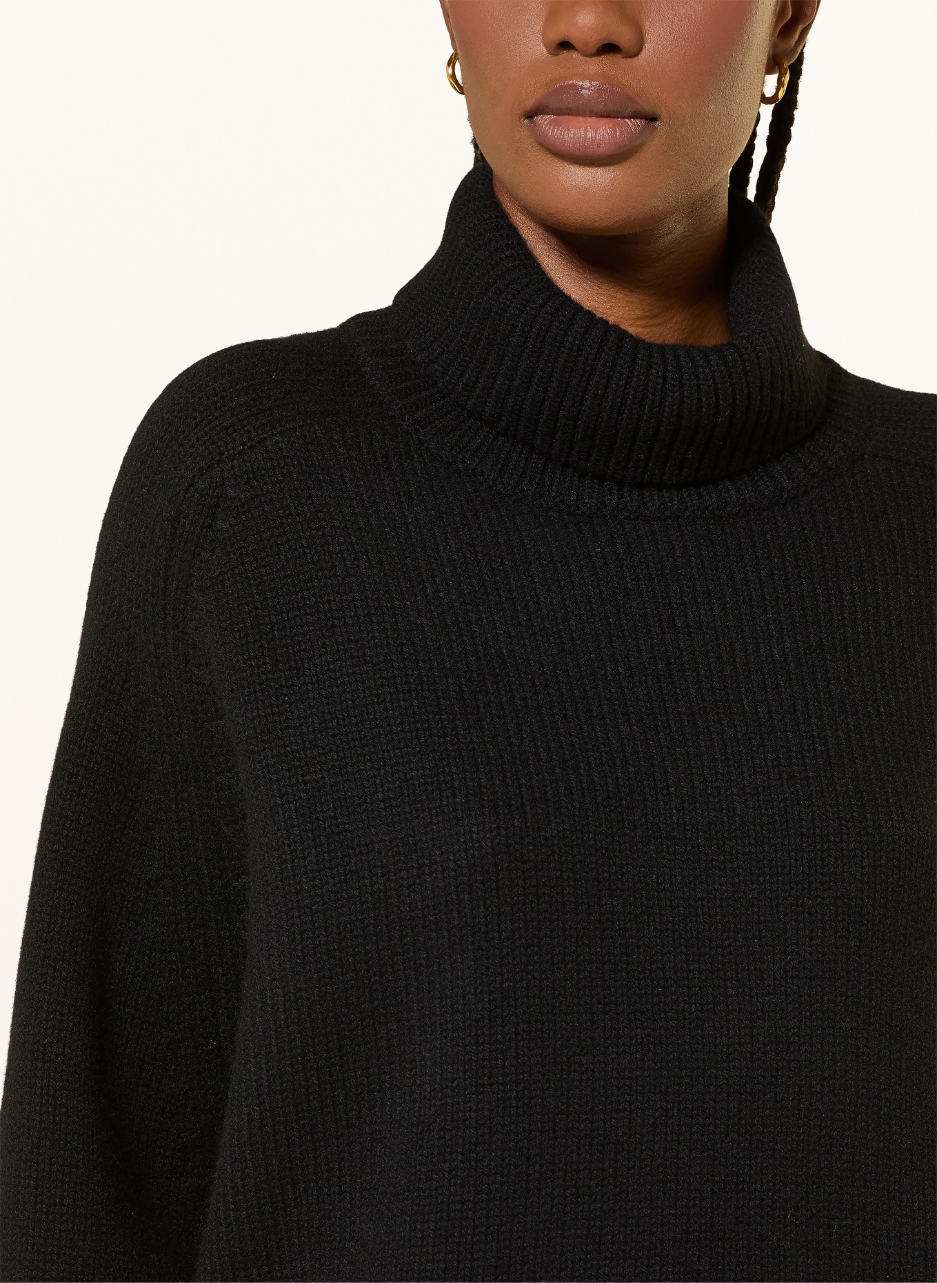 LISA YANG Rollkragenpullover CATHIE aus Cashmere: SCHWARZ