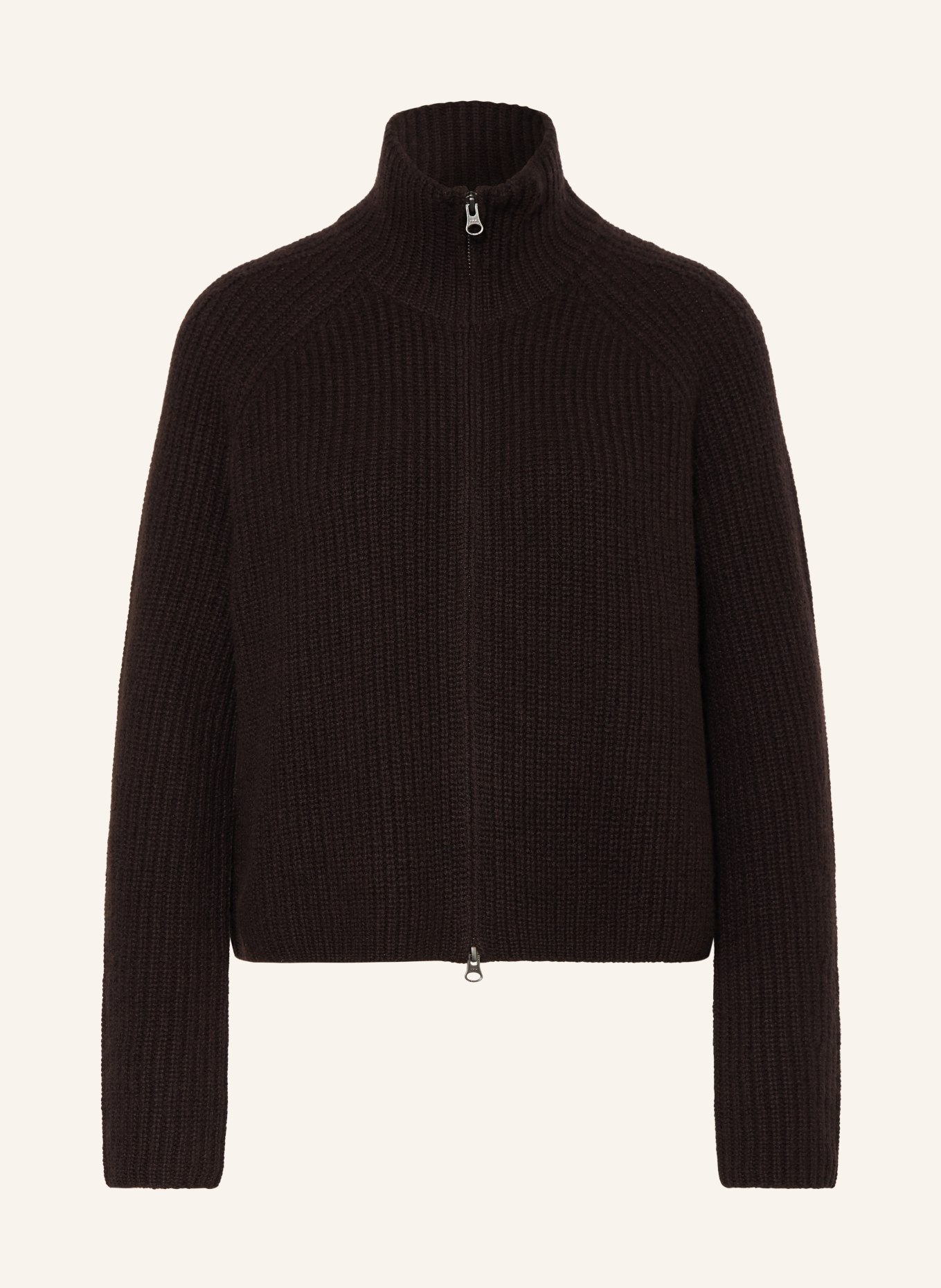 LISA YANG Cashmere cardigan: DARK BROWN