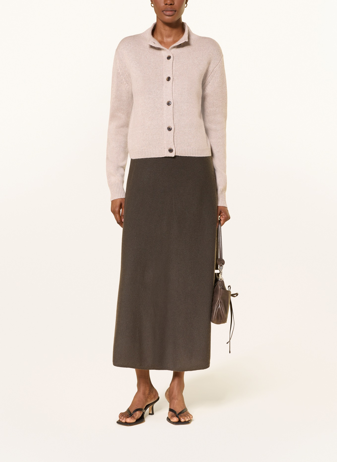 LISA YANG Strickjacke ZIRELLE aus Cashmere: BEIGE