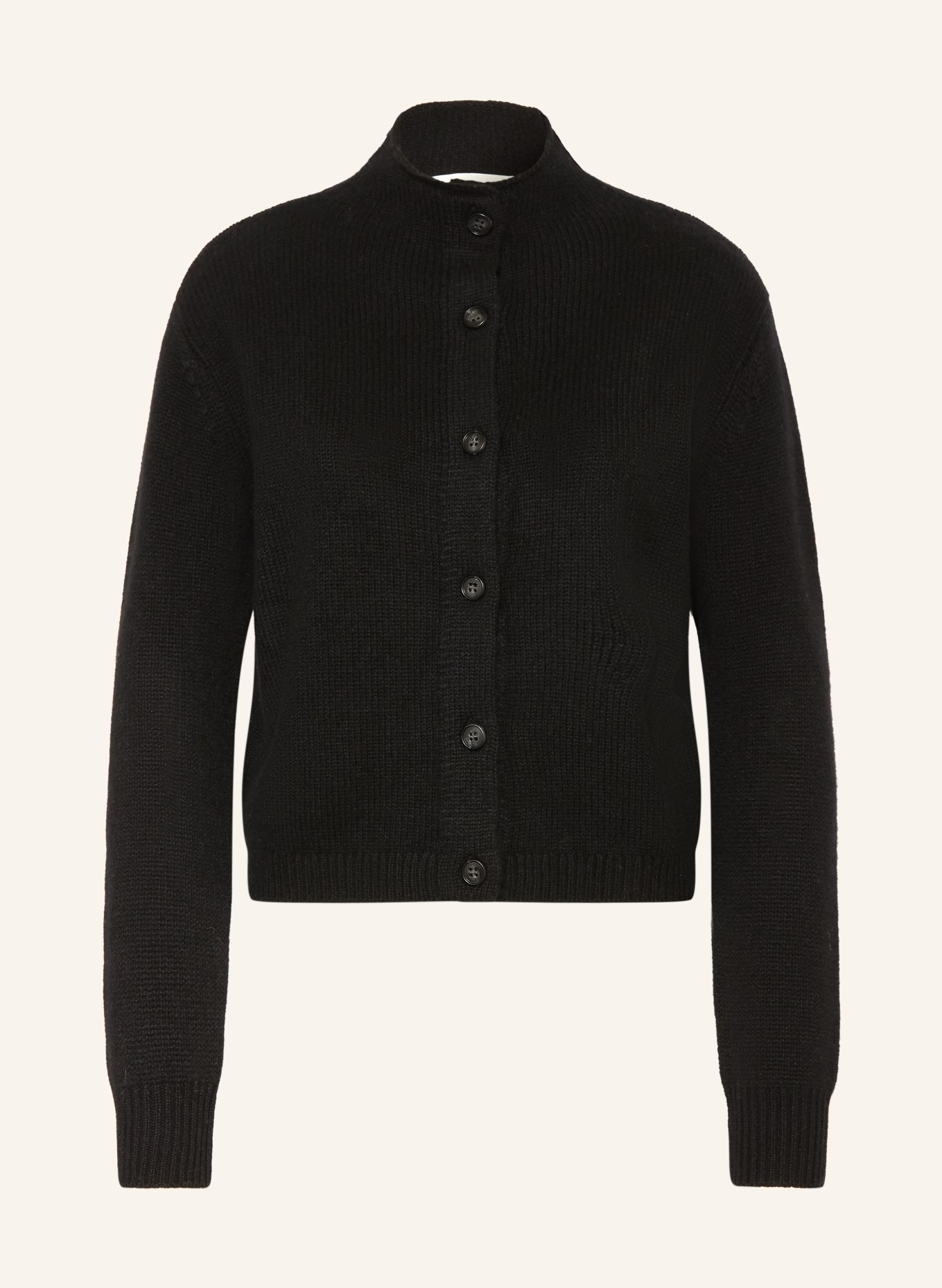 LISA YANG Strickjacke ZIRELLE aus Cashmere: SCHWARZ