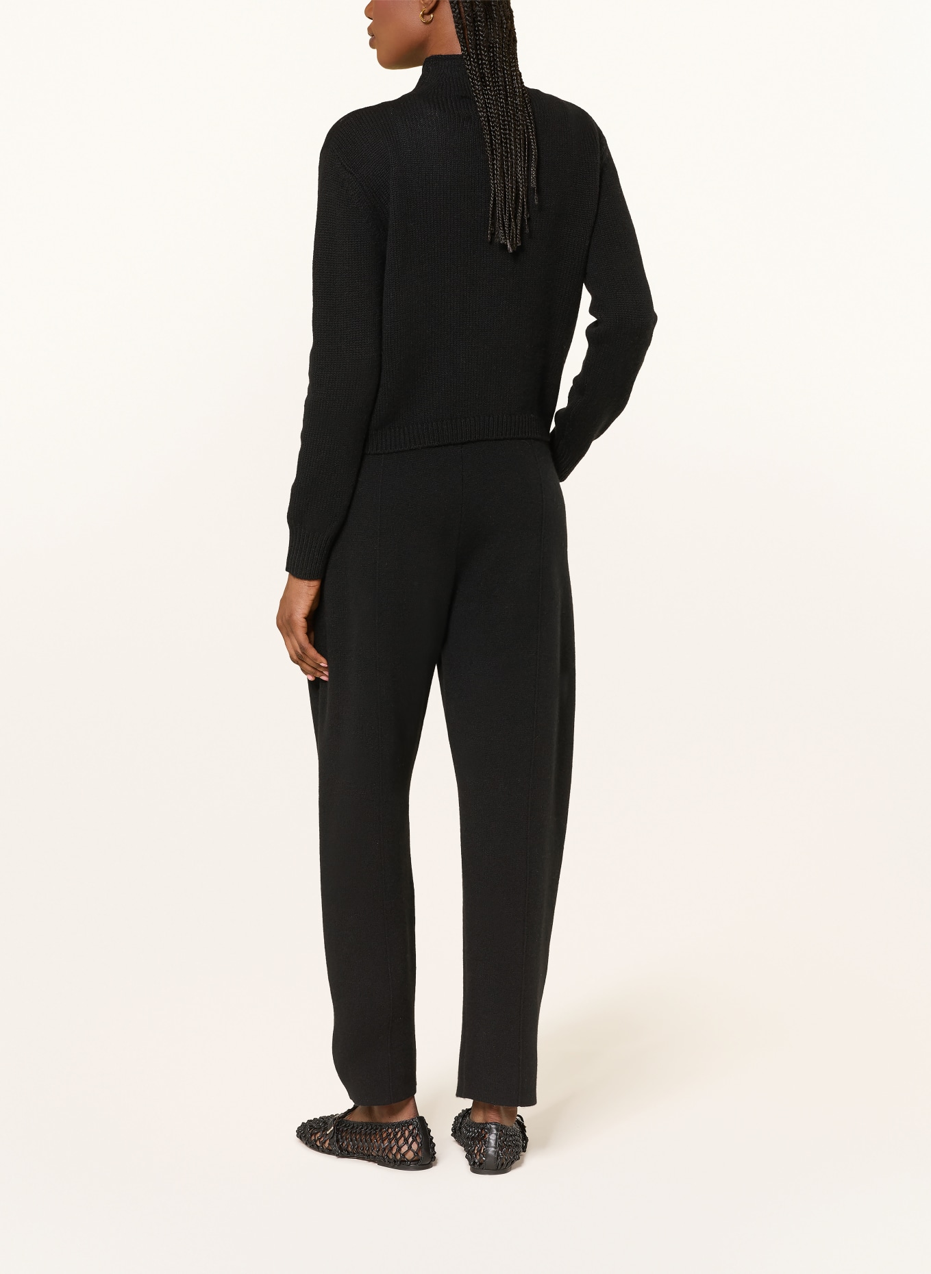 LISA YANG Strickjacke ZIRELLE aus Cashmere: SCHWARZ