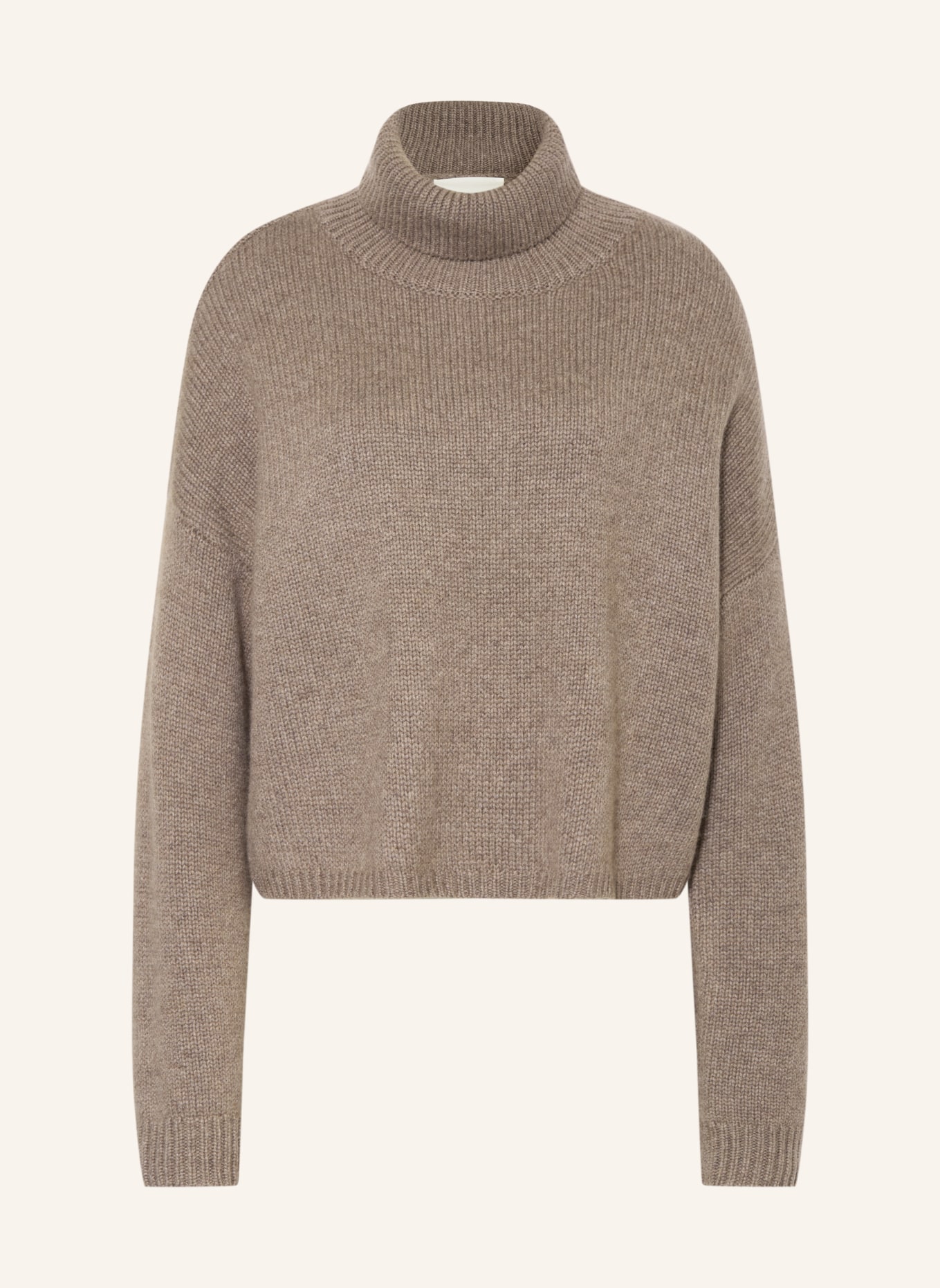 LISA YANG ZERLINA cashmere turtleneck sweater: TAUPE
