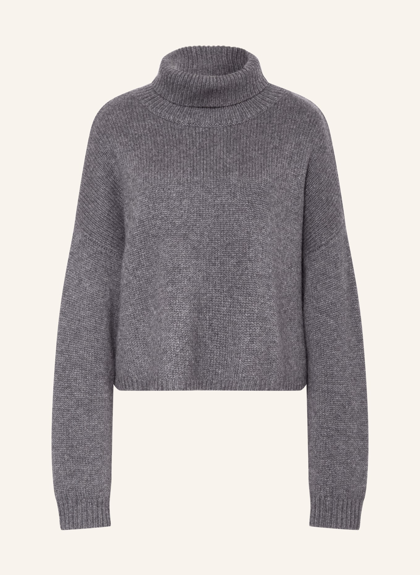 LISA YANG Rollkragenpullover ZERLINA aus Cashmere: DUNKELGRAU