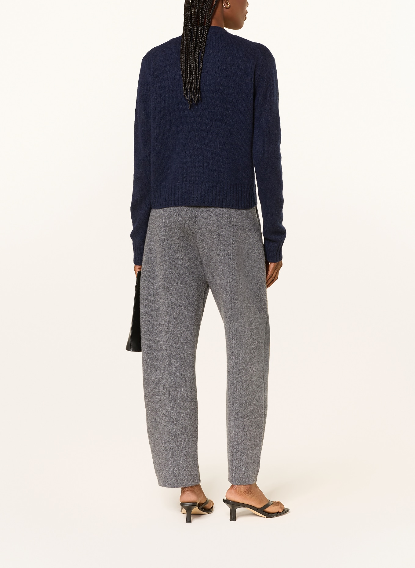 LISA YANG MARIONETTE cardigan with cashmere: DARK BLUE