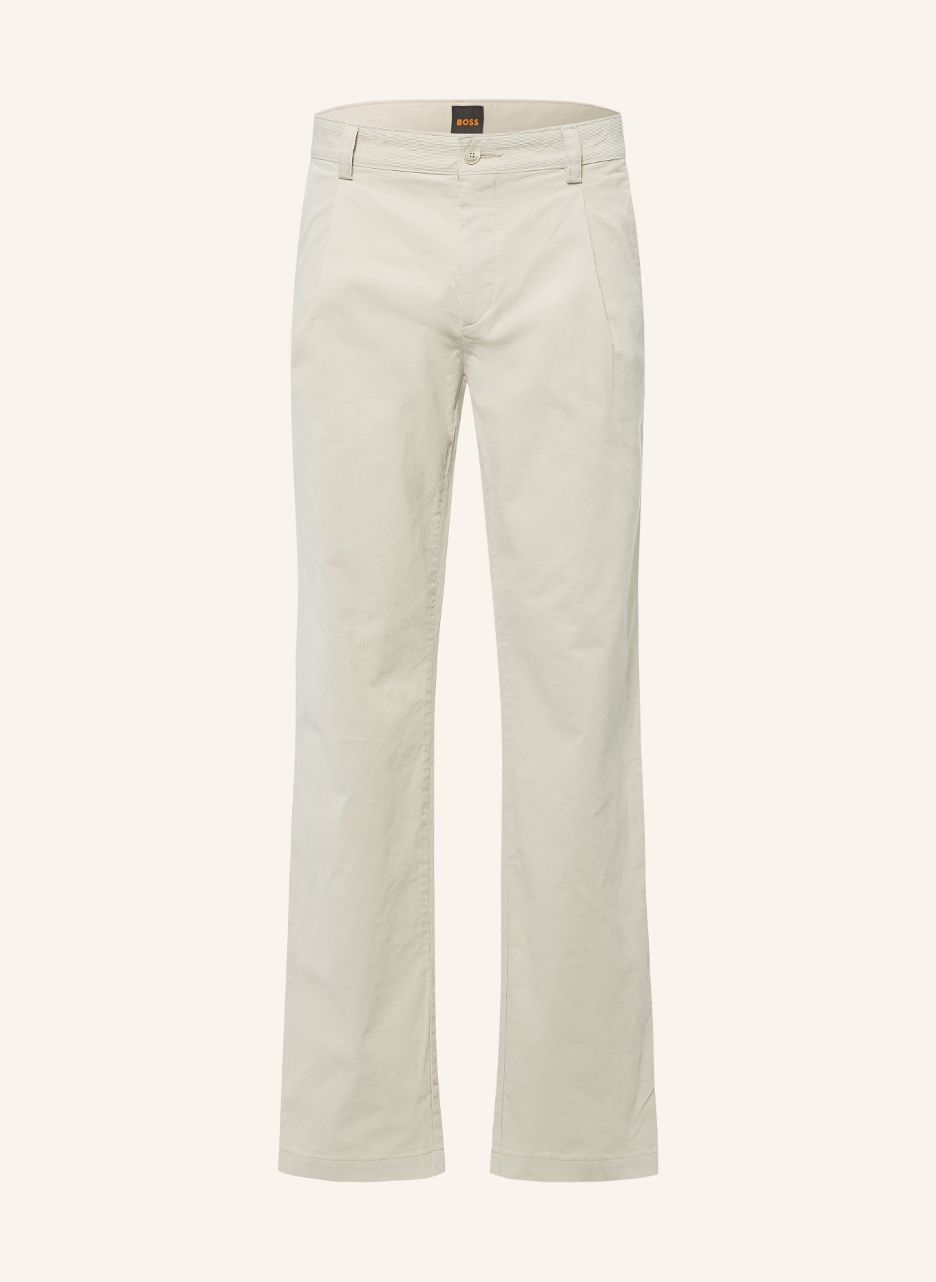 BOSS Corduroy Chinos, Tapered Fit: BEIGE
