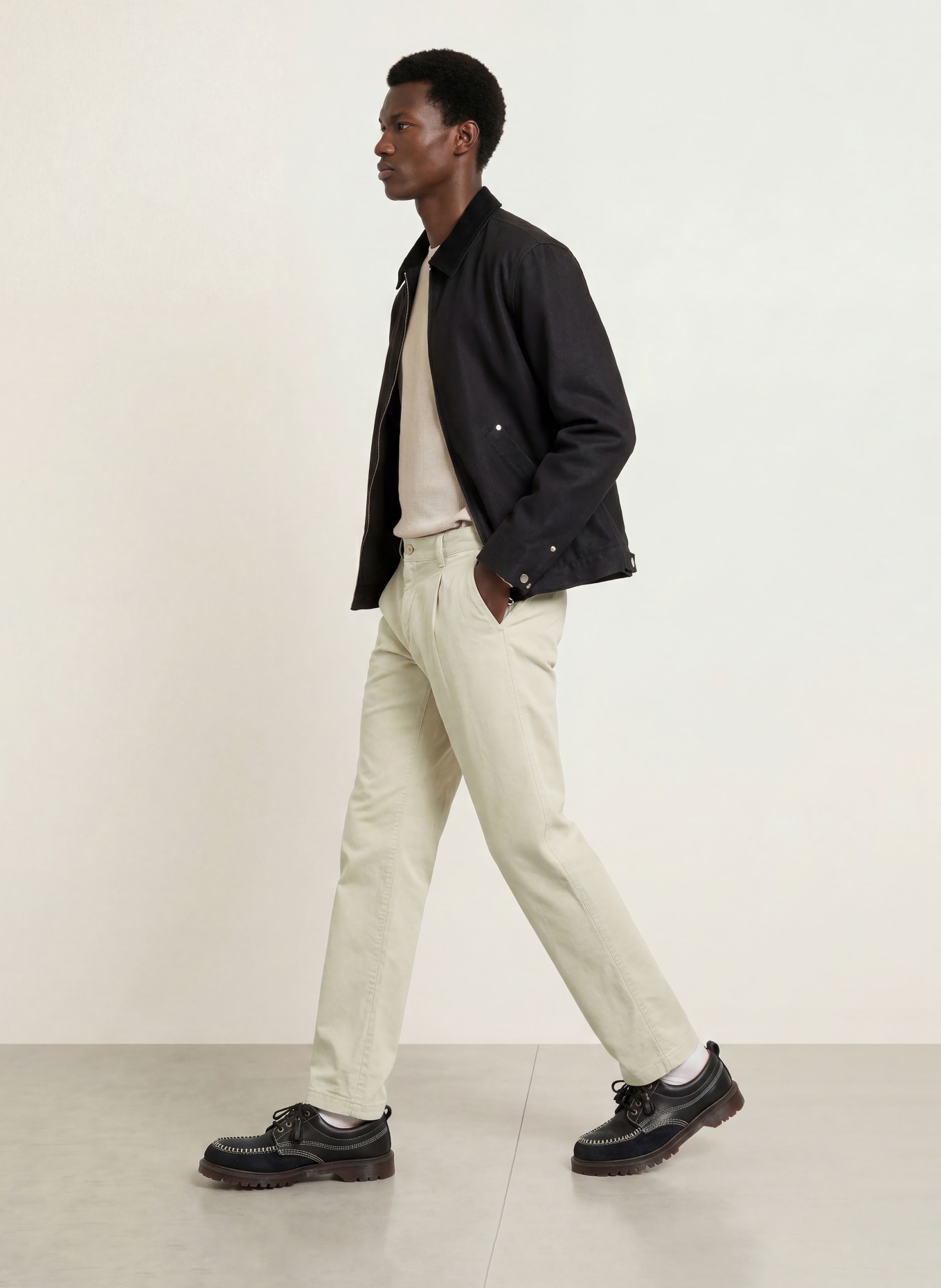 BOSS Corduroy Chinos, Tapered Fit: BEIGE