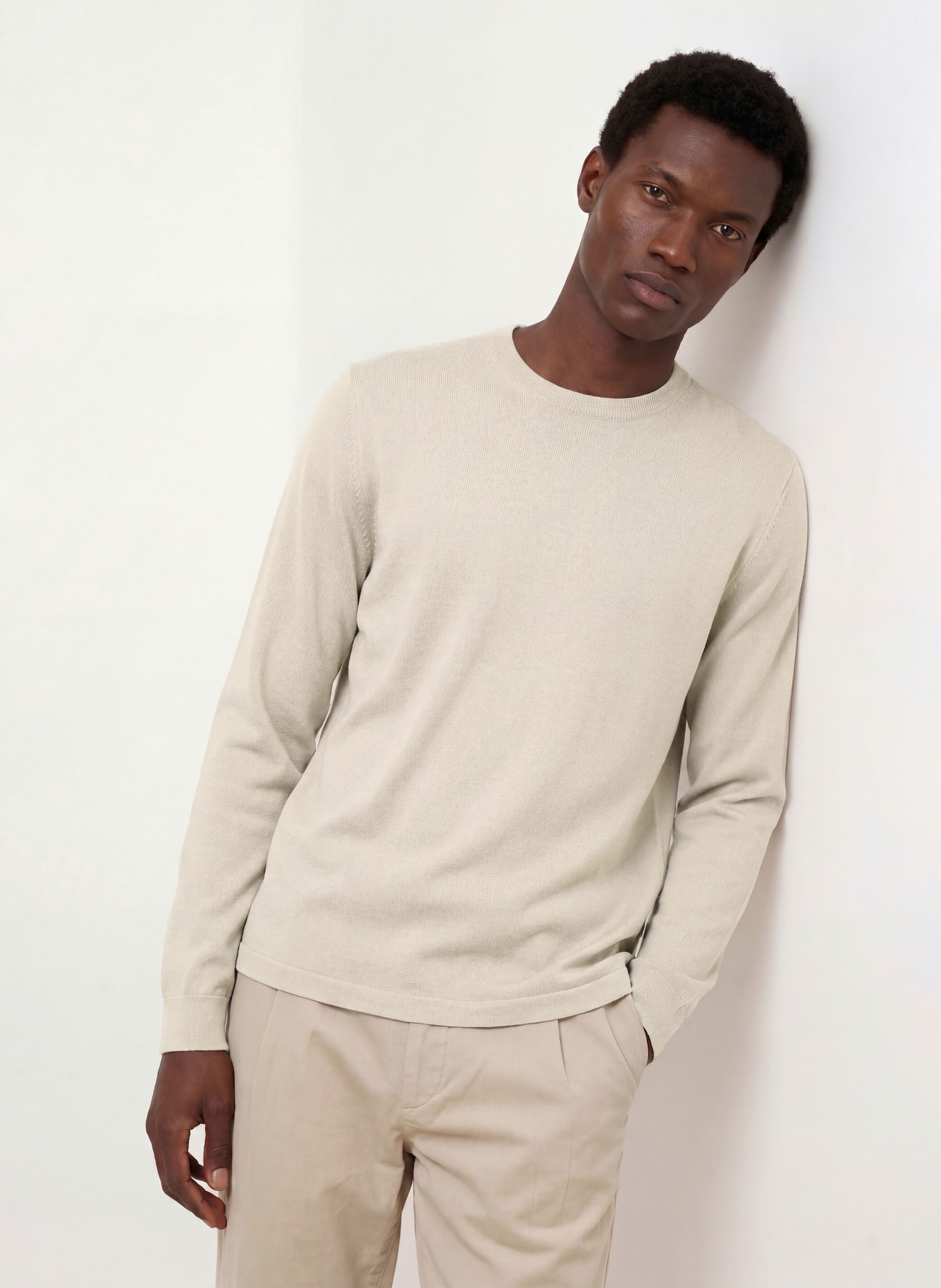 BOSS TEMPEST Sweatshirt: BEIGE