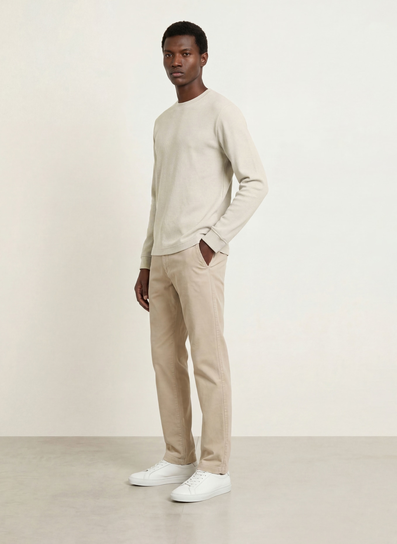 BOSS TEMPEST Sweatshirt: BEIGE