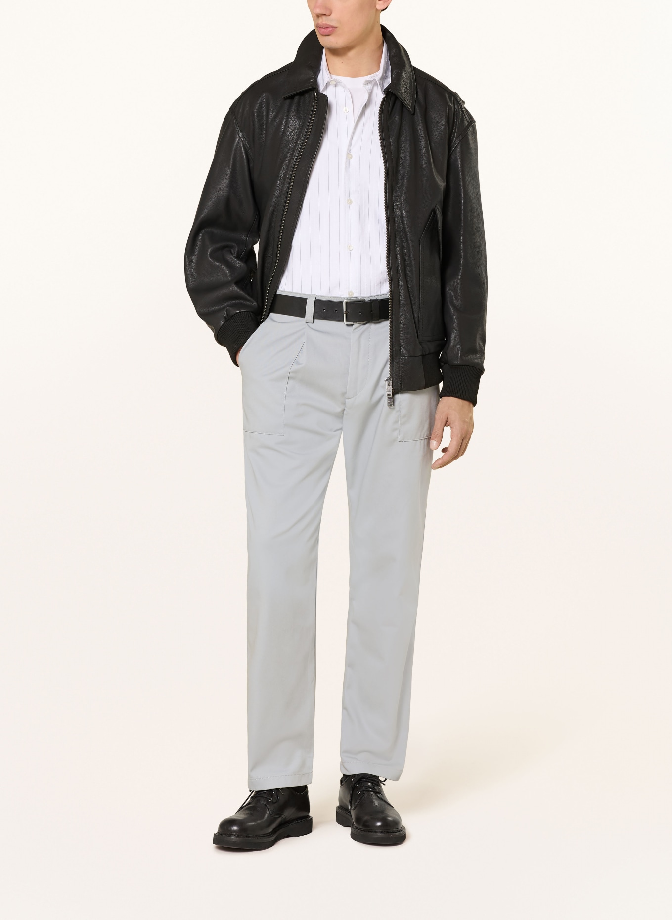 BOSS Chino Straight Fit: LICHTBLAUW