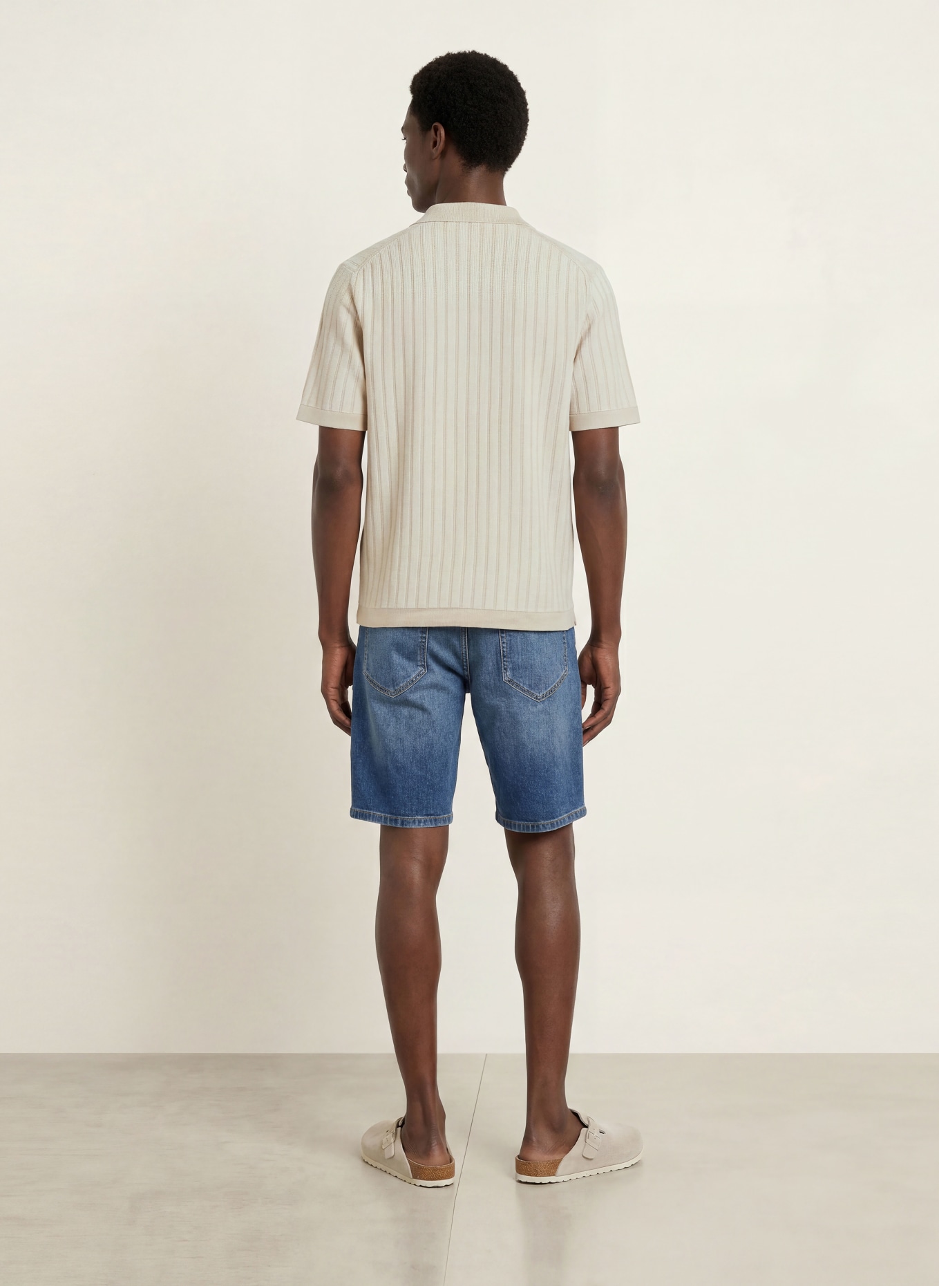 BOSS KODD Regular Fit Knit Shirt: BEIGE