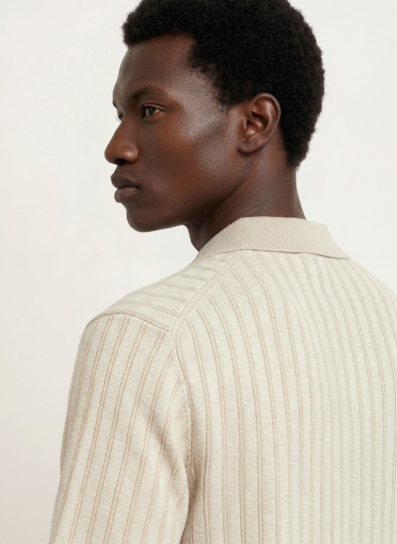 BOSS KODD Regular Fit Knit Shirt: BEIGE