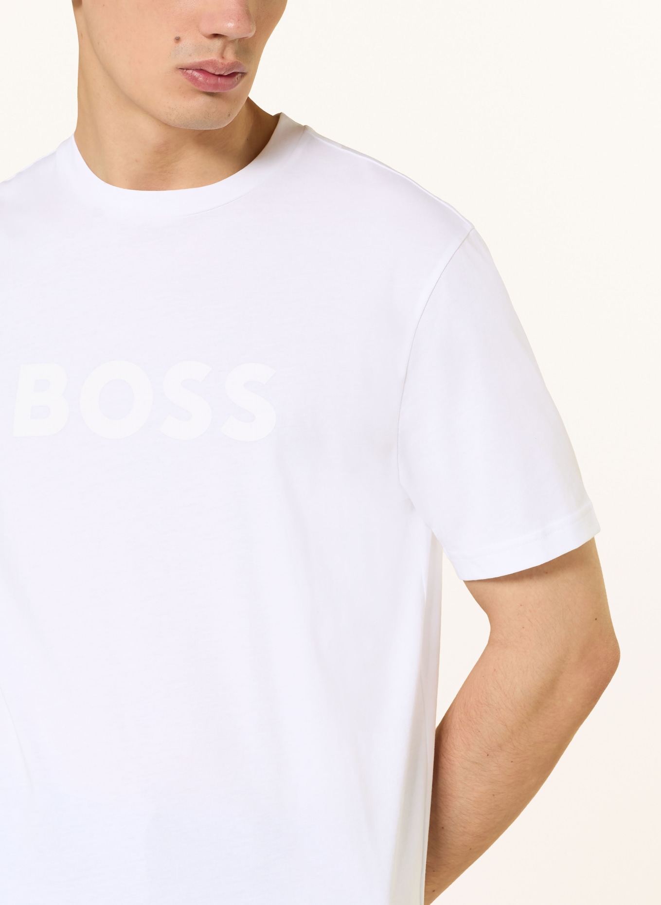 BOSS Tricouri: ALB
