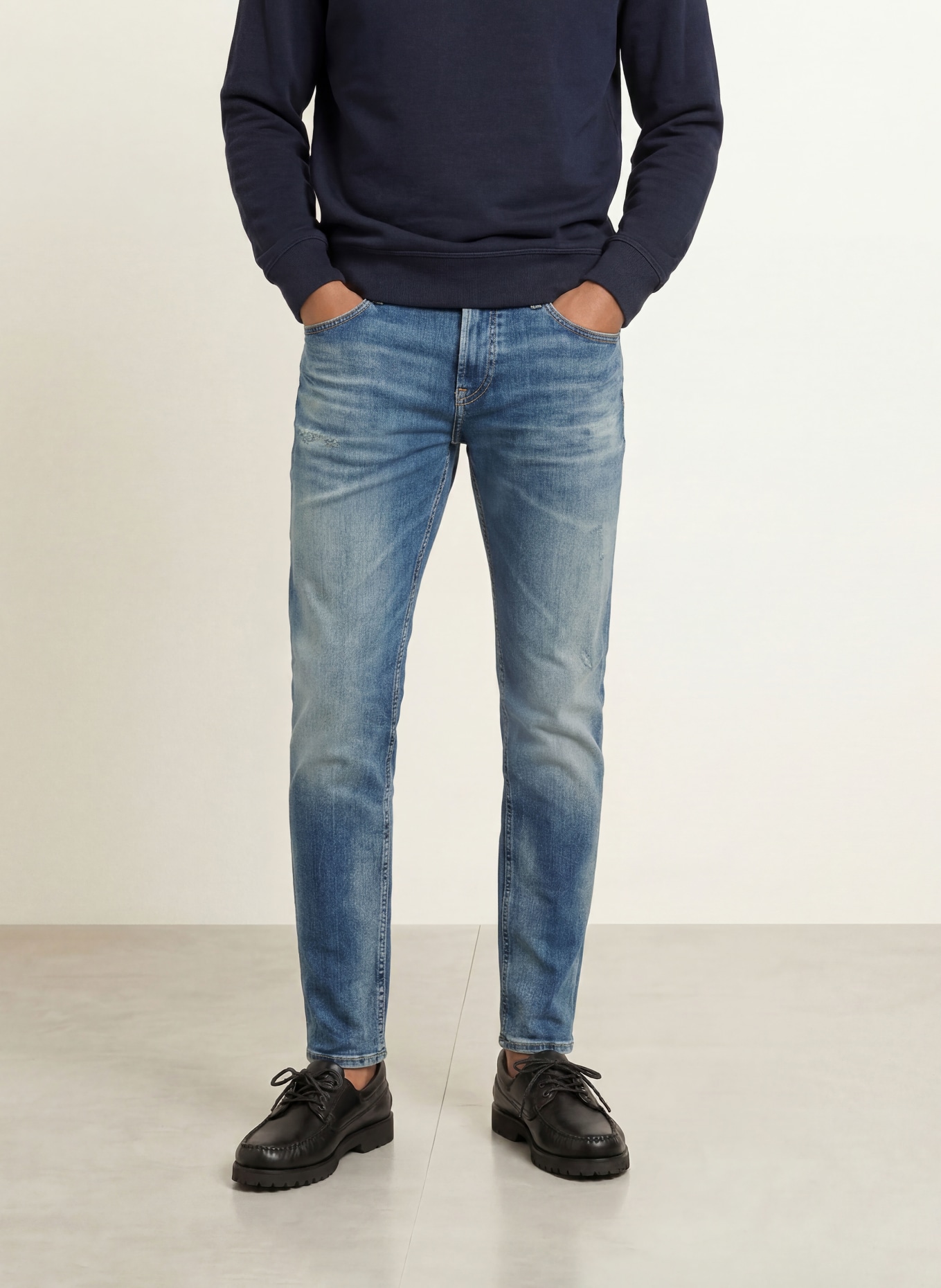 BOSS Dżinsy ONYX Slim Taper Fit: 436 BRIGHT BLUE