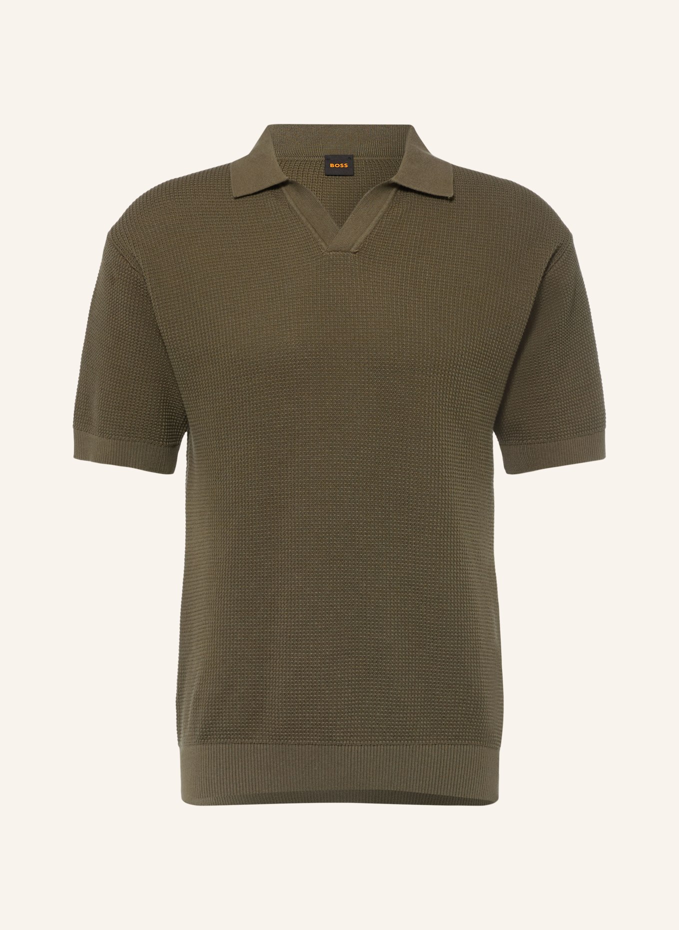 BOSS Polo en piqué KOCELLO: OLIVE