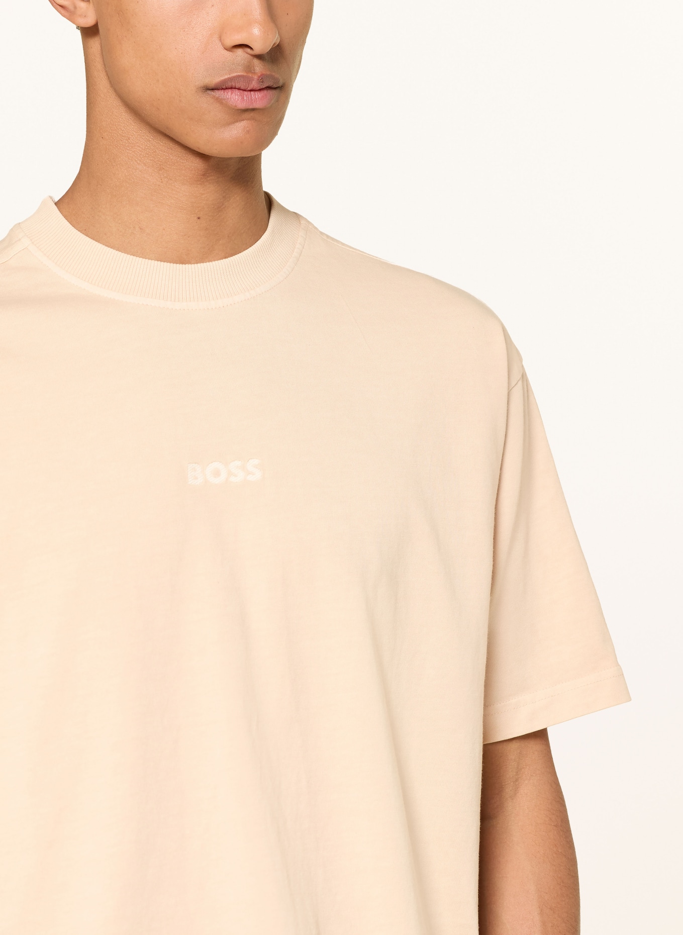 BOSS Tricou TILE: BEJ