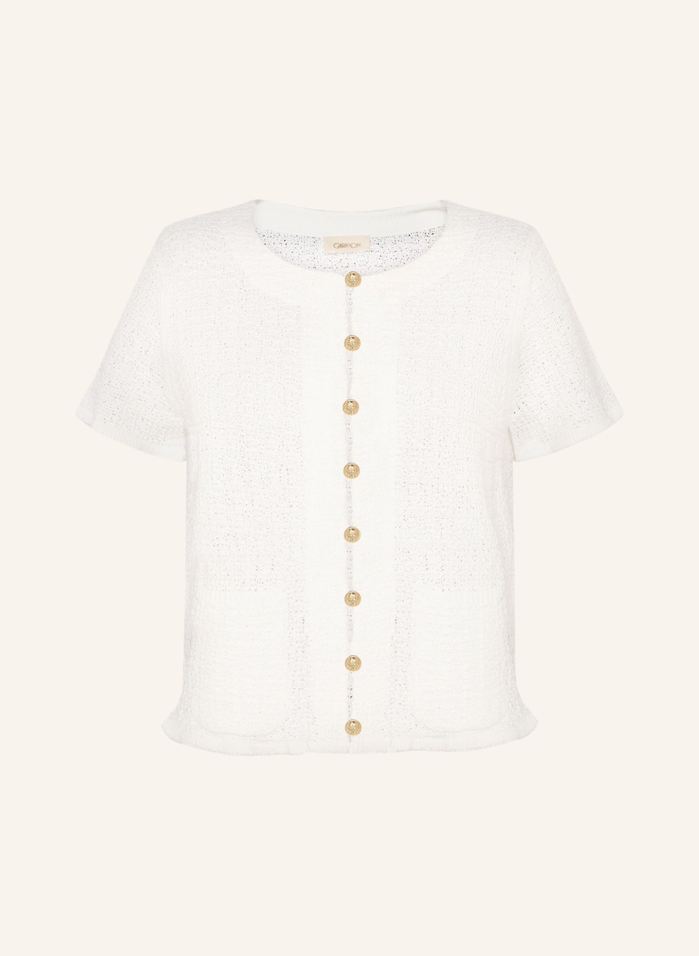 CARTOON Cardigan: CREAM / GOLD