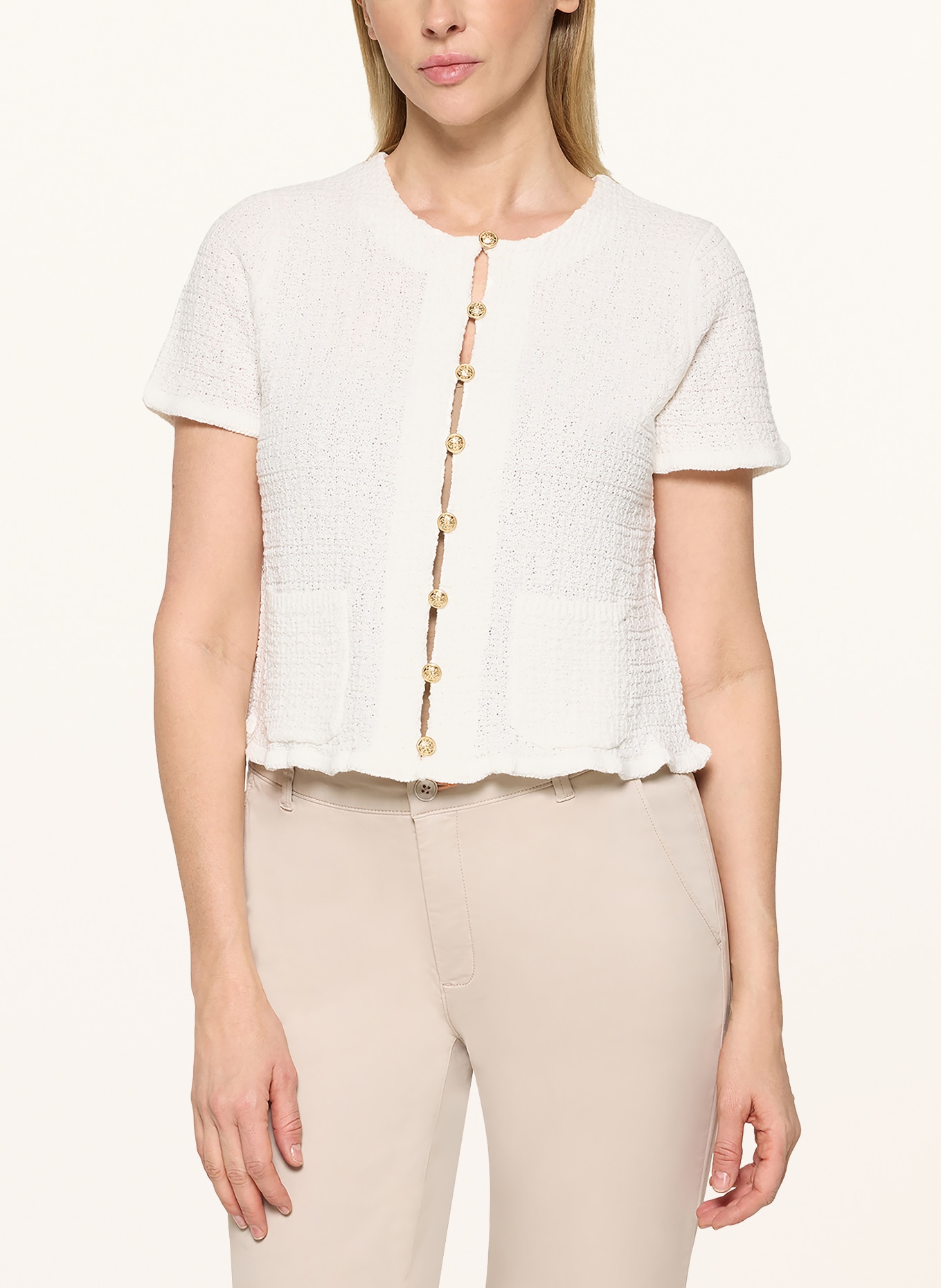 CARTOON Cardigan: CREAM / GOLD