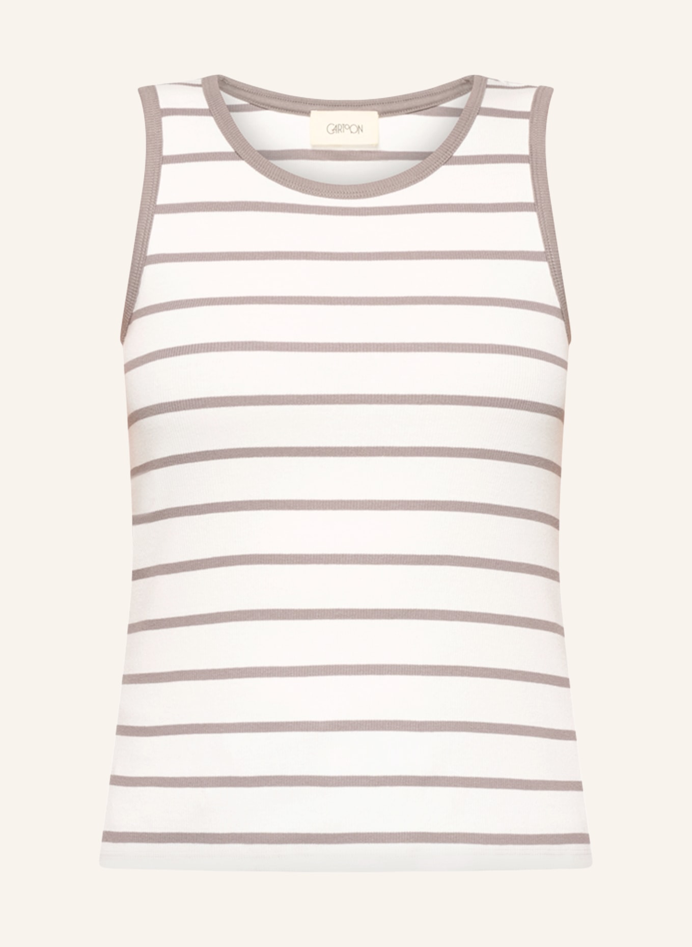 CARTOON Top: CREME / GRÅ