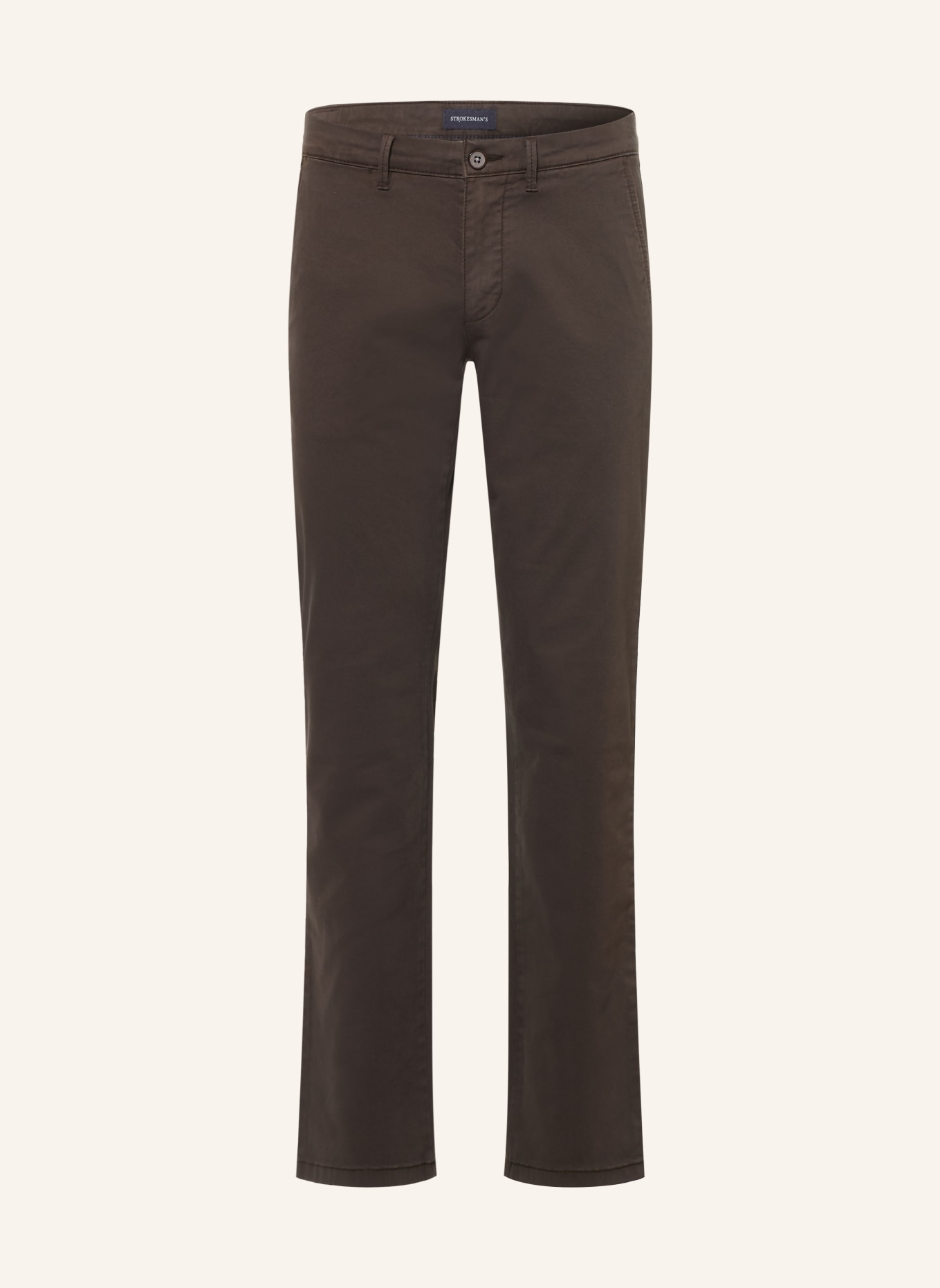 STROKESMAN'S Slim-fit Chinos: DARK BROWN
