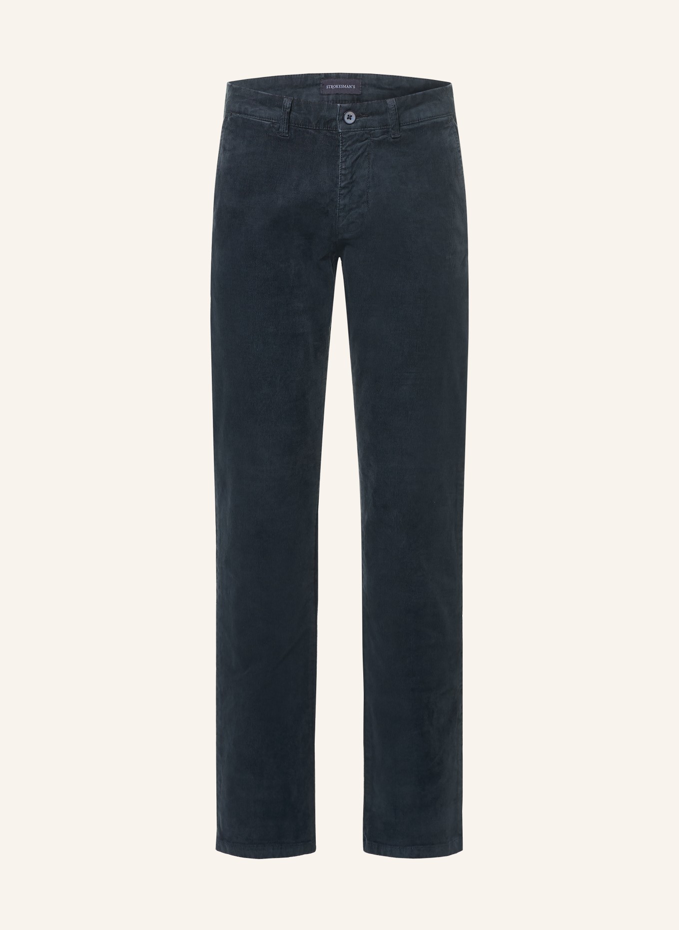 STROKESMAN'S Slim-fit corduroy pants: DARK BLUE