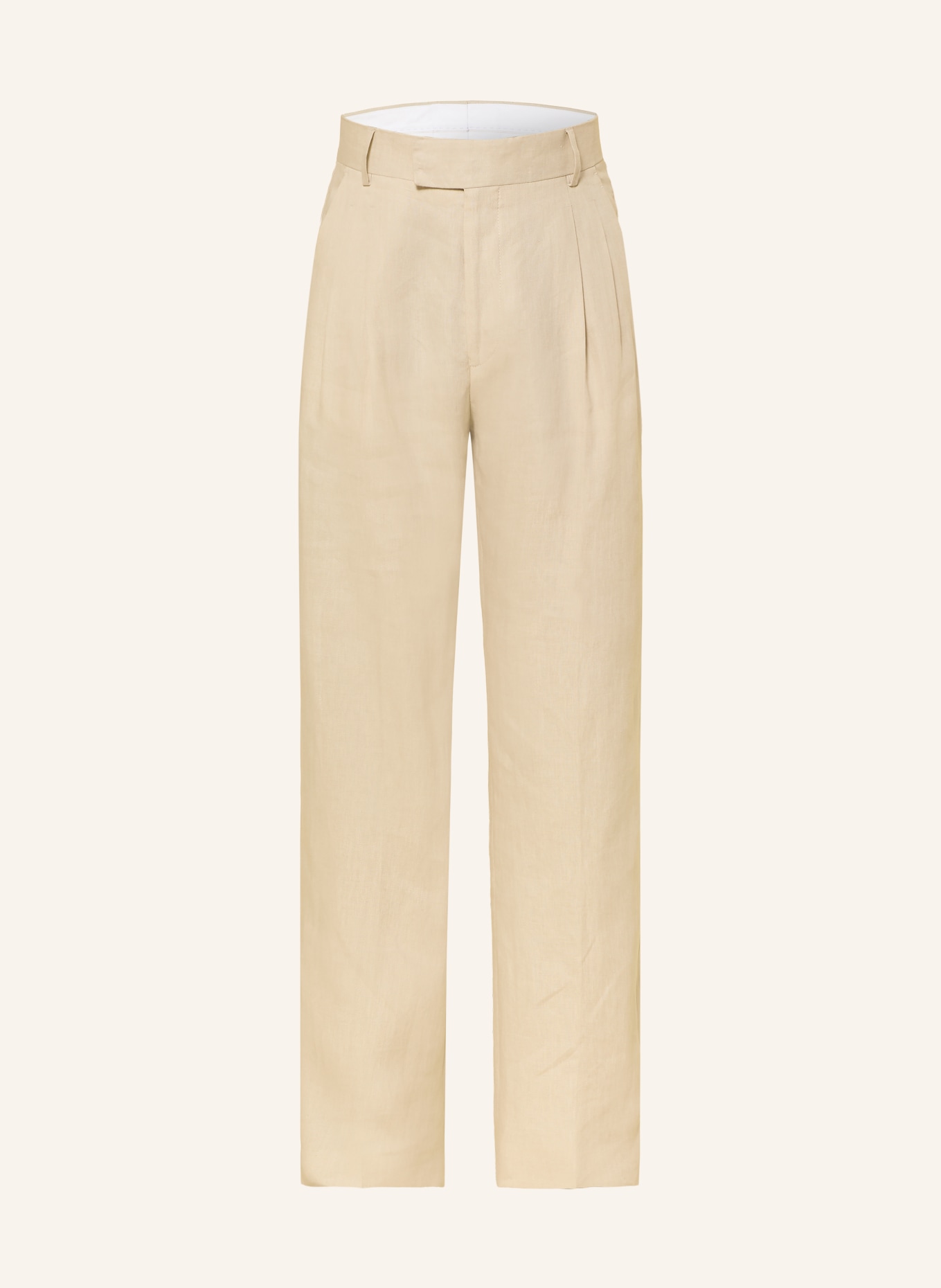 TIGER OF SWEDEN Lněné chino kalhoty THEO Regular Fit: REŽNÁ