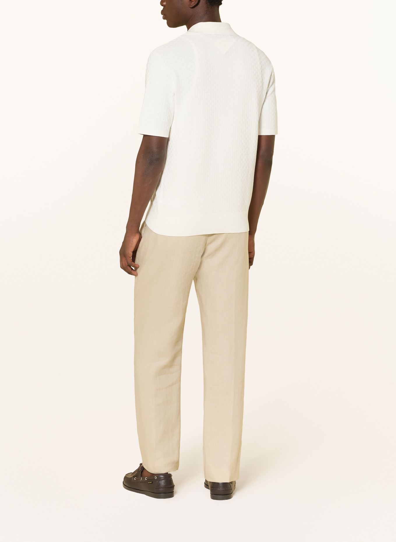 TIGER OF SWEDEN Lněné chino kalhoty THEO Regular Fit: REŽNÁ