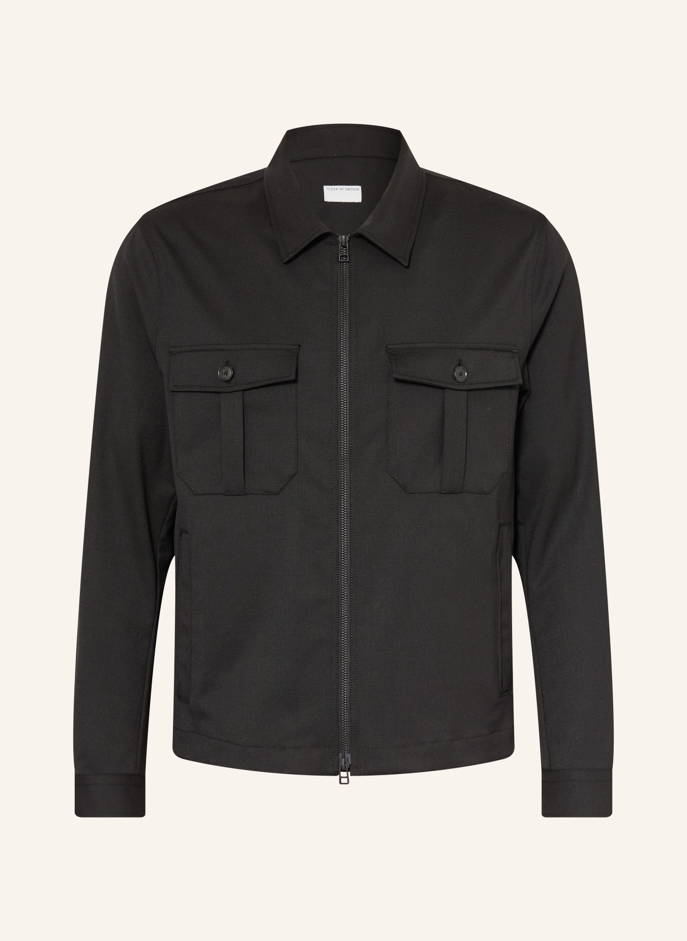 TIGER OF SWEDEN BARNABY Overshirt: BLACK