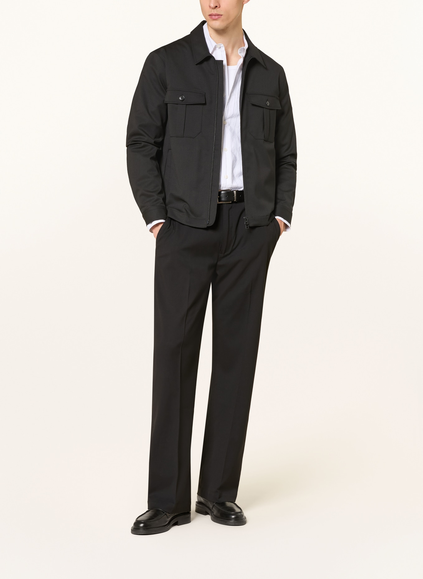 TIGER OF SWEDEN BARNABY Overshirt: BLACK