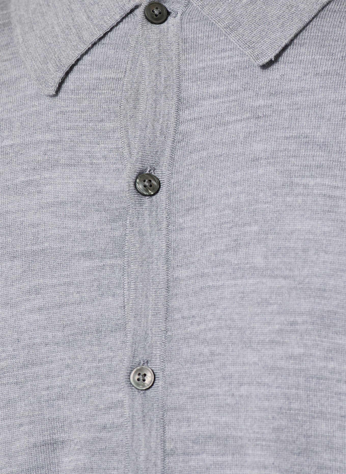 TIGER OF SWEDEN VERKLIN Comfort Fit Merino Wool Knit Shirt: GRAY