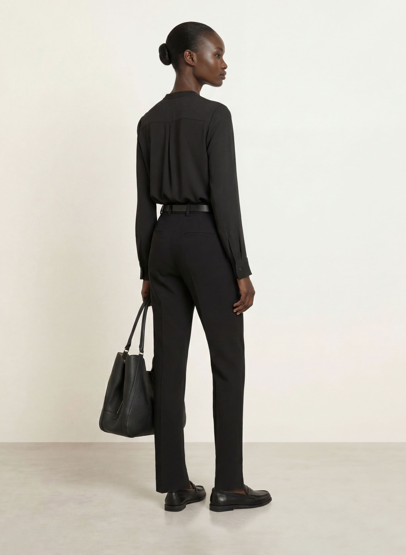 BOSS BANORAH Blouse with Silk: BLACK