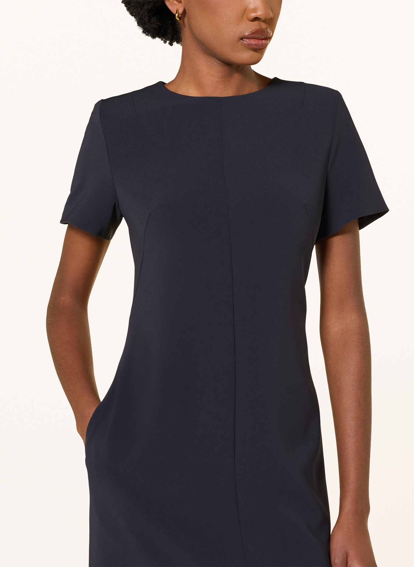 BOSS DINDERAH shift dress: DARK BLUE