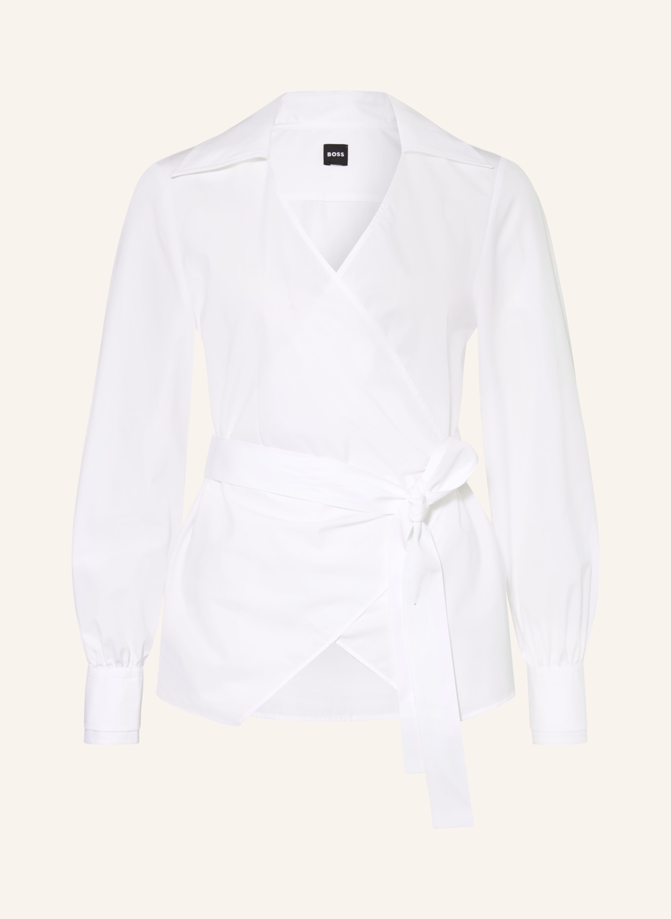 BOSS Wrap-bluse BEKANIA: HVID
