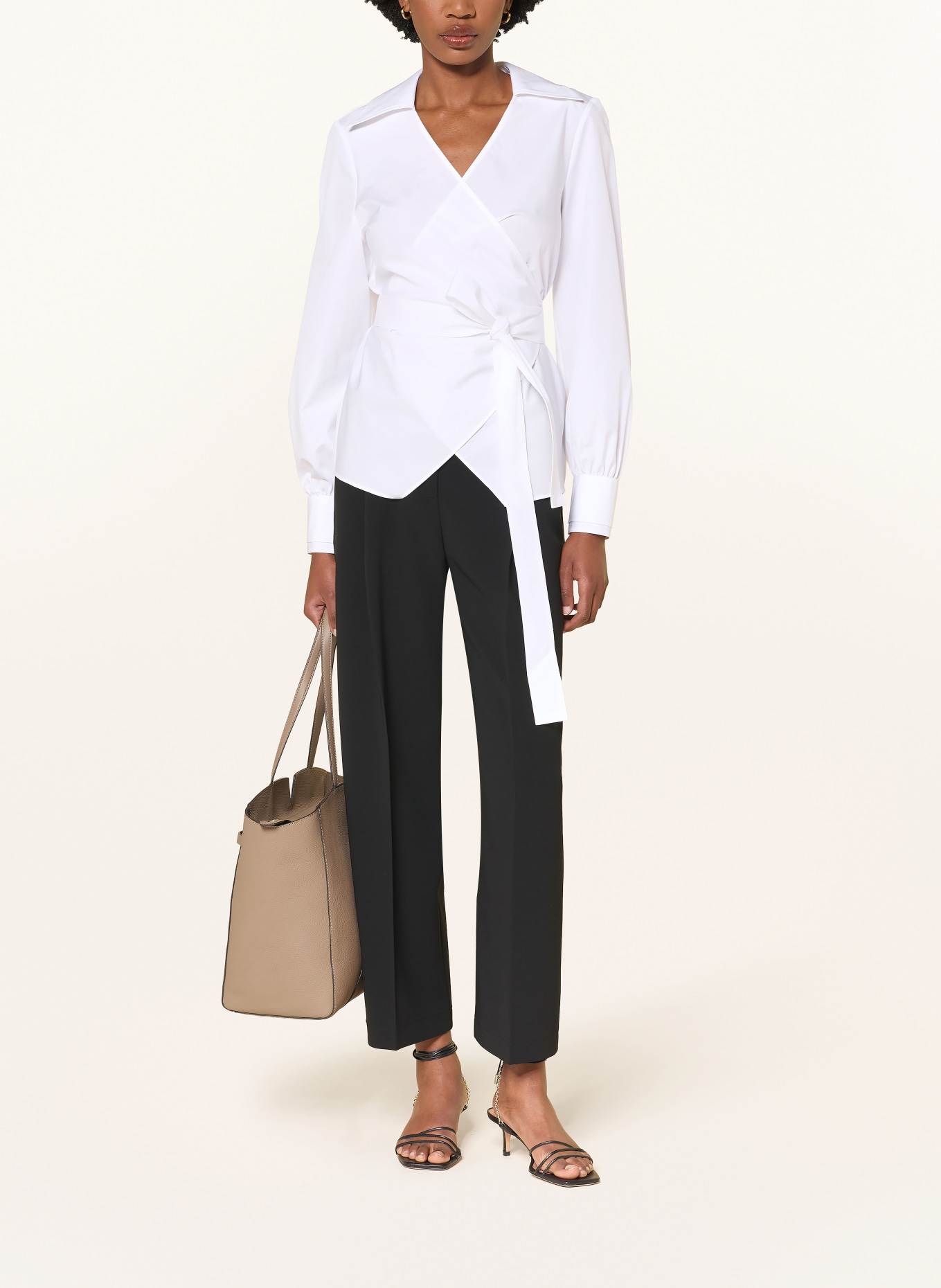BOSS Wrap-bluse BEKANIA: HVID