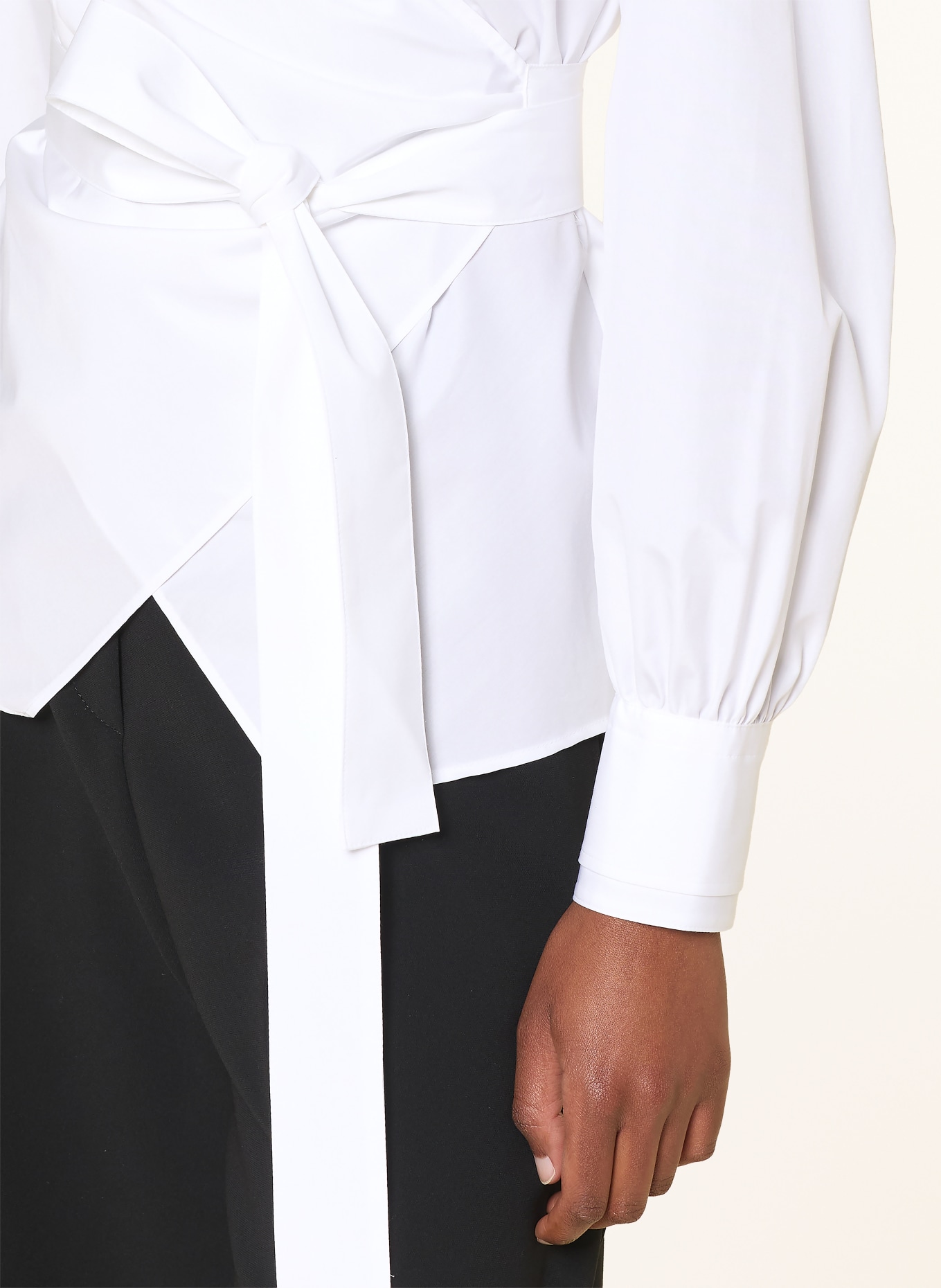 BOSS Wrap-bluse BEKANIA: HVID