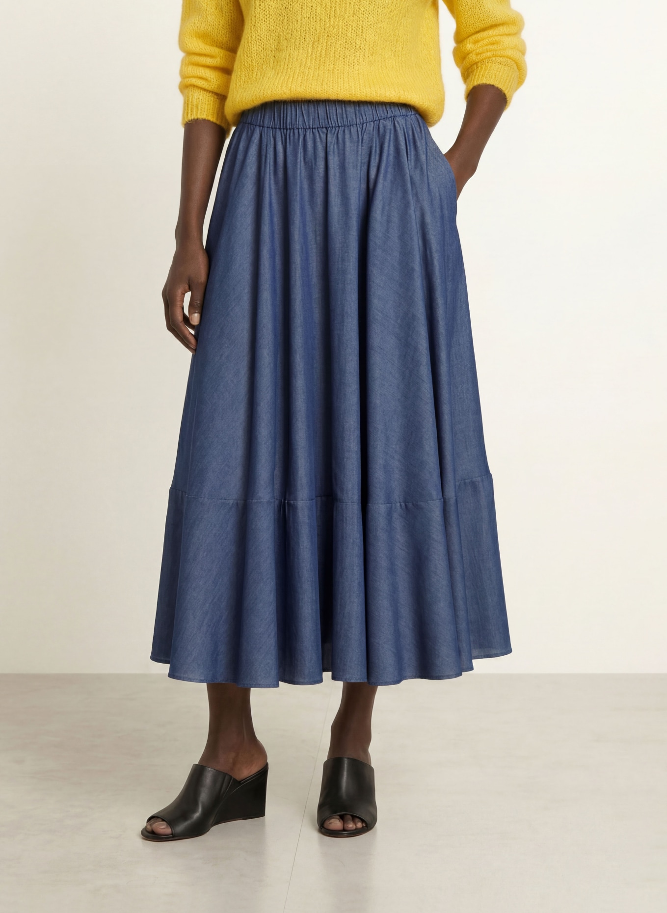 BOSS Jupe VALIE: BLEU