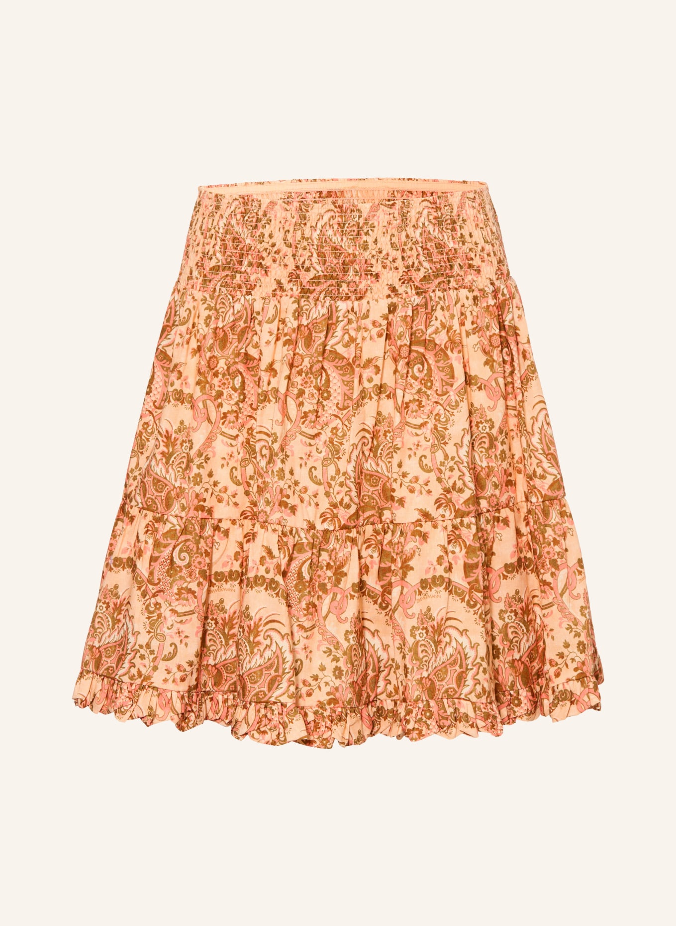 ZIMMERMANN Rok ASTER met ruches: ROSÉGOUD / BRUIN / LICHTROOD