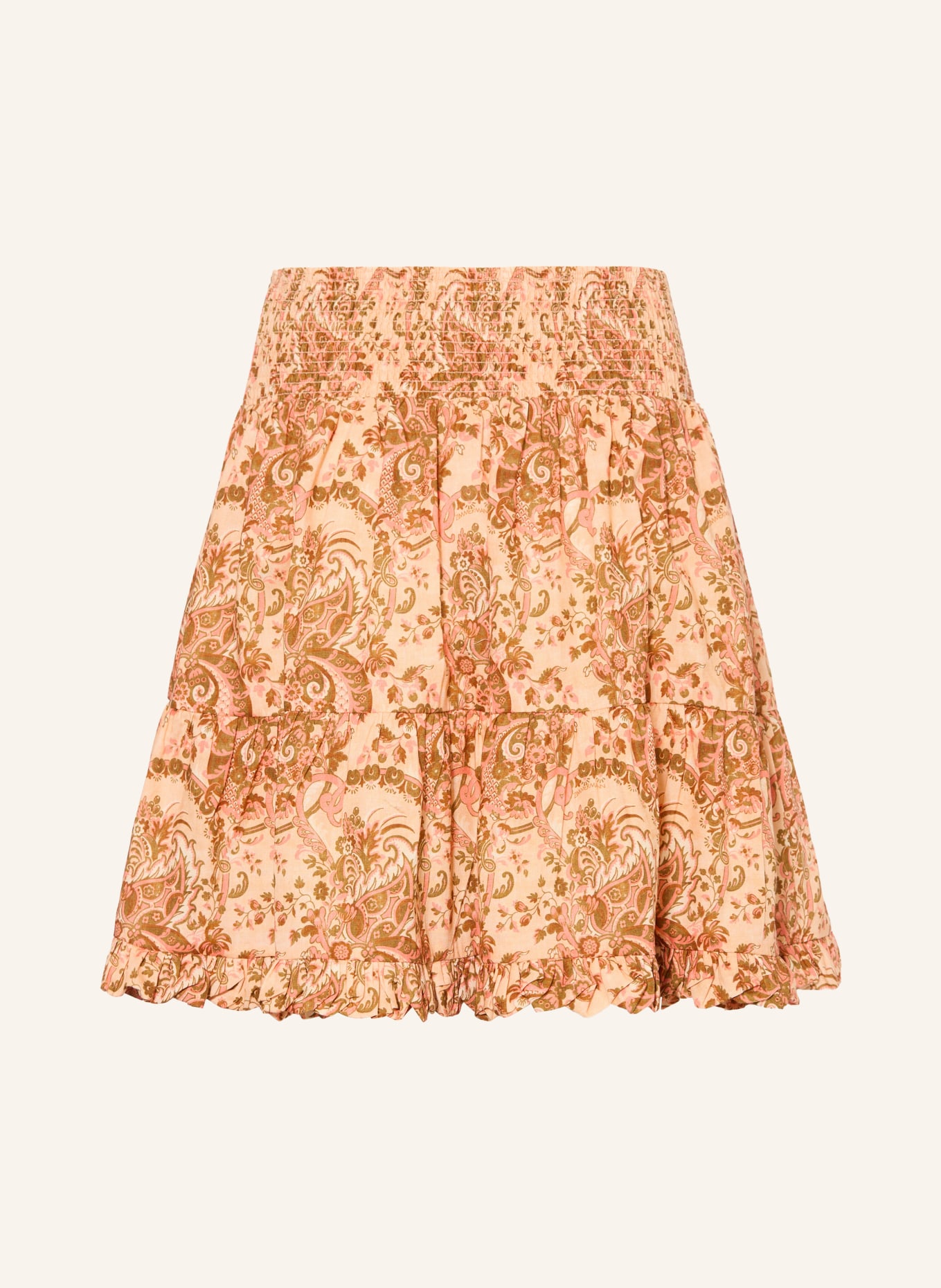 ZIMMERMANN Rok ASTER met ruches: ROSÉGOUD / BRUIN / LICHTROOD