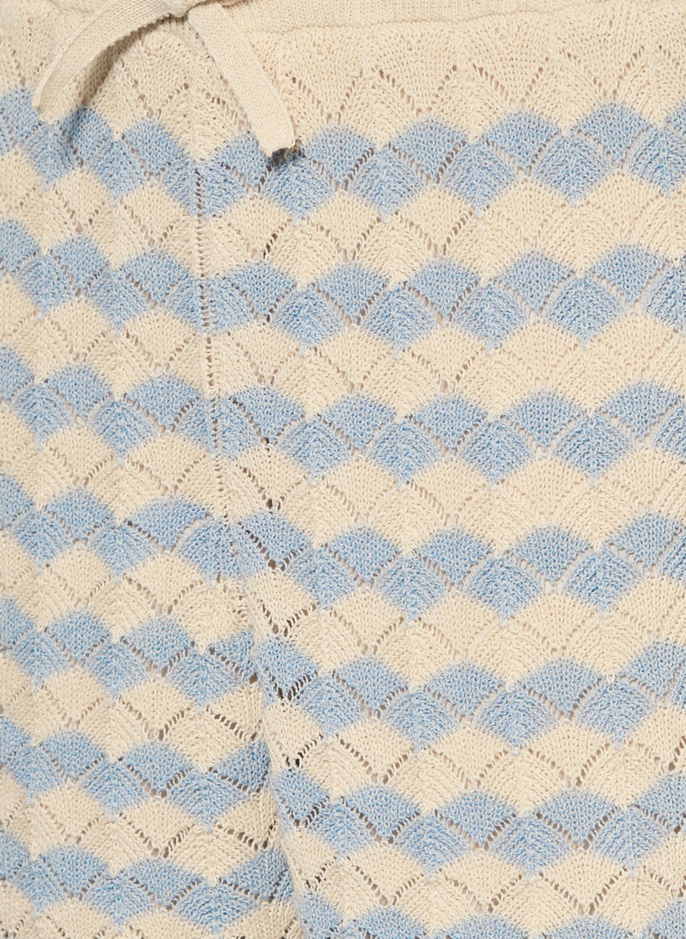 ZIMMERMANN Gebreide short ASTER: LICHTBLAUW / ECRU