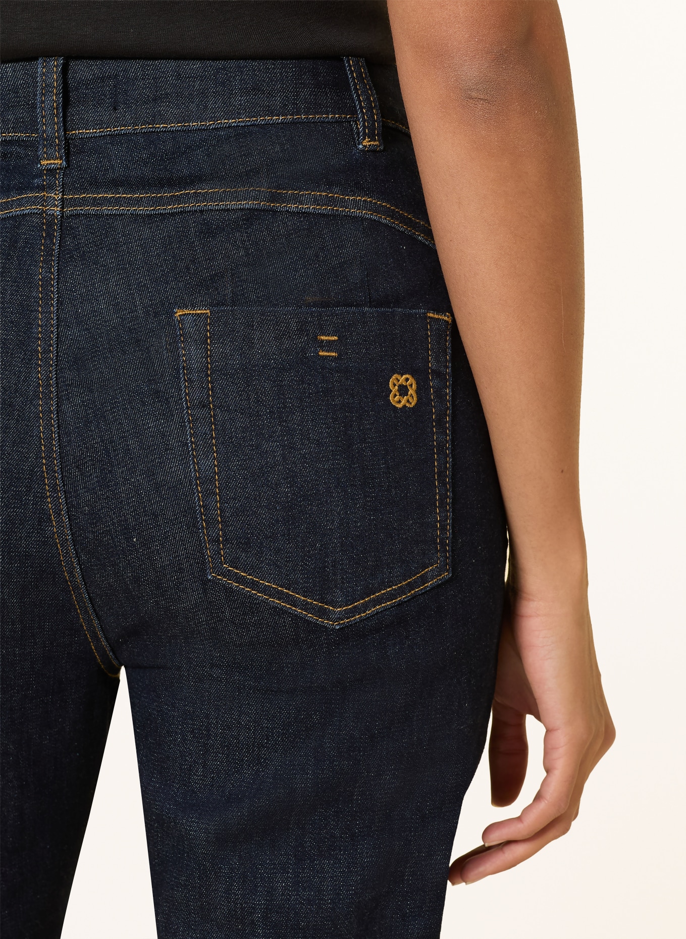 ELENA MIRO Flared jeans: 034 DARK BLUE