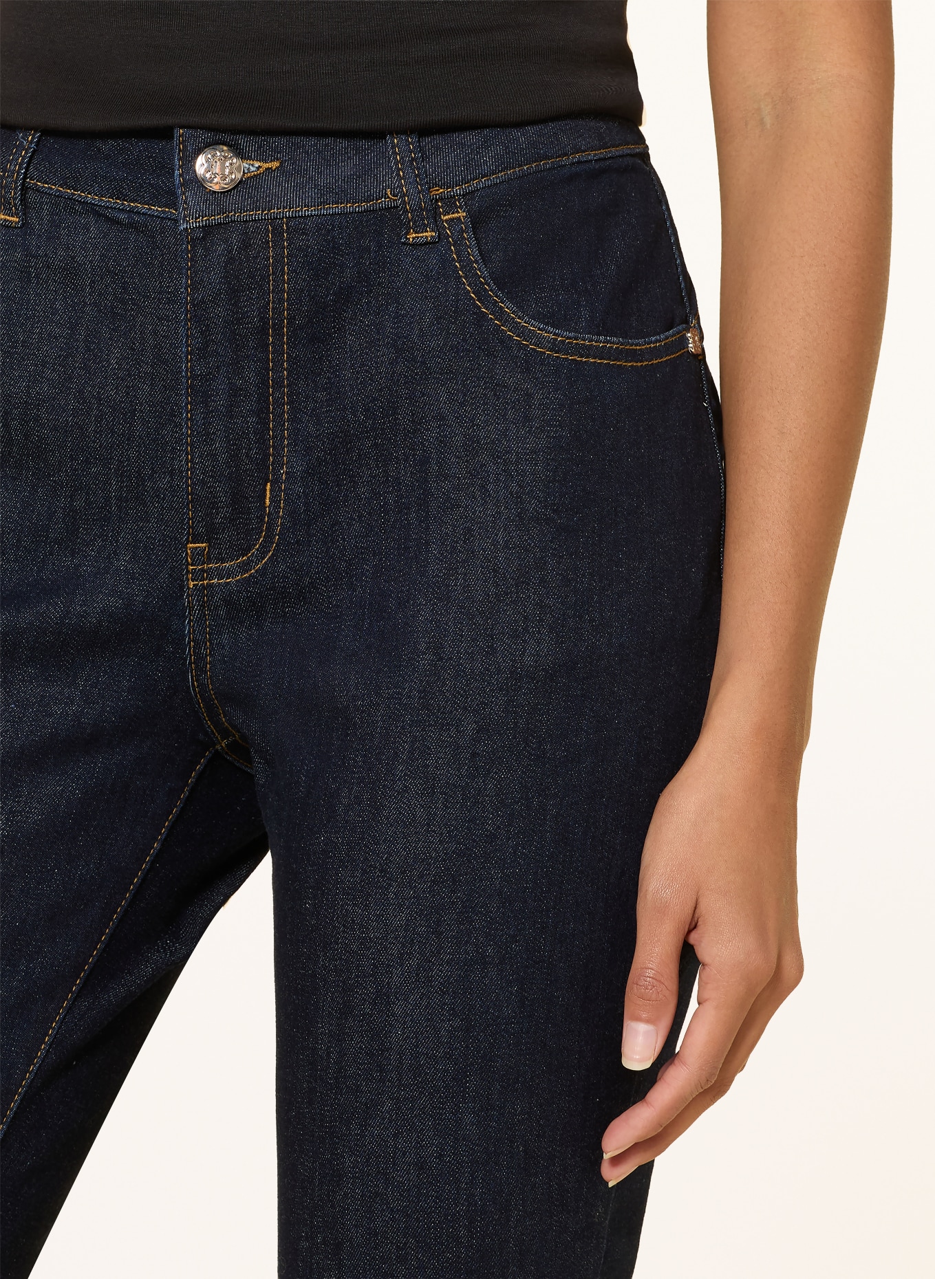 ELENA MIRO Flared jeans: 034 DARK BLUE