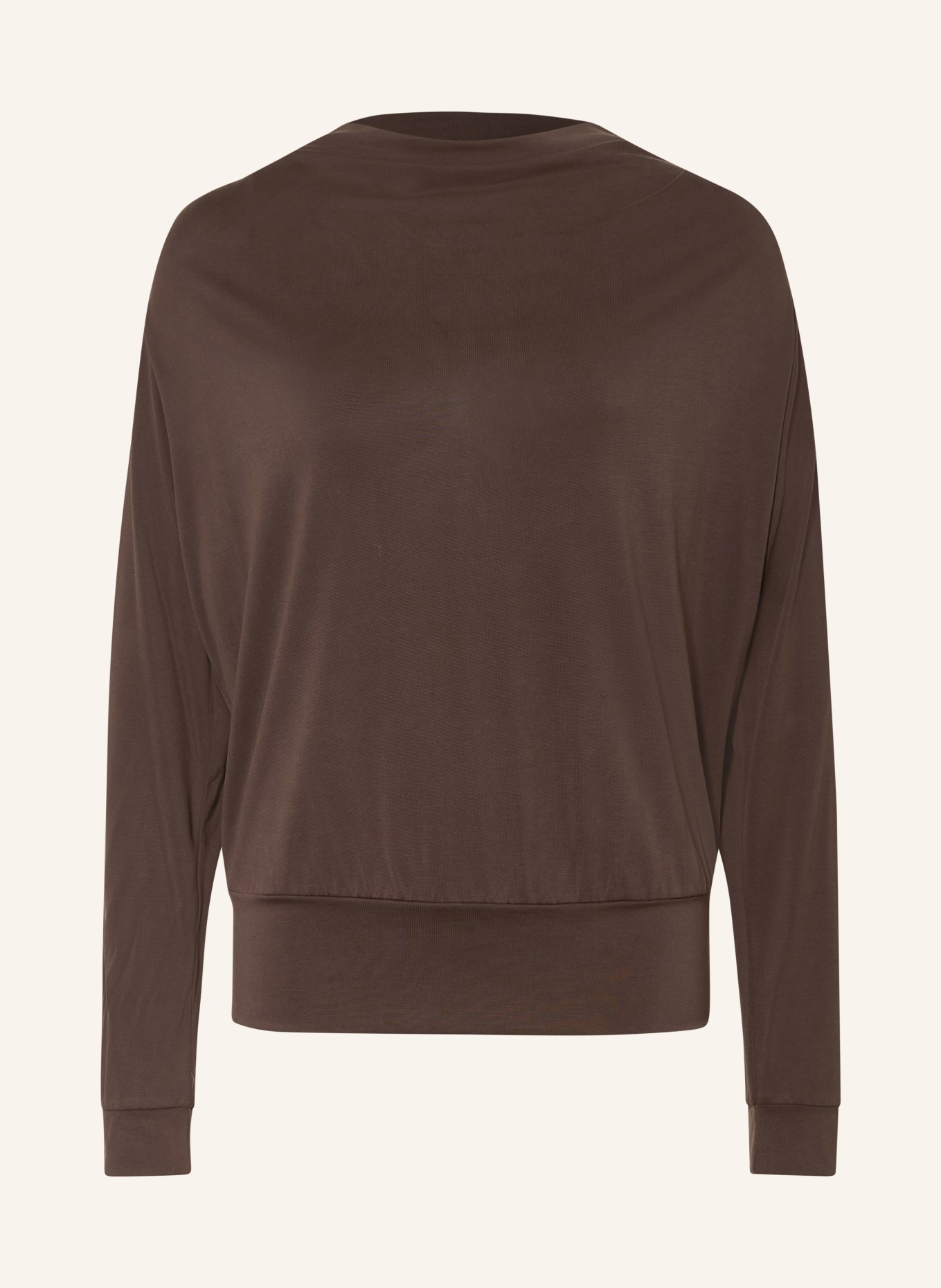 ELENA MIRO Long-sleeve jersey: DARK BROWN