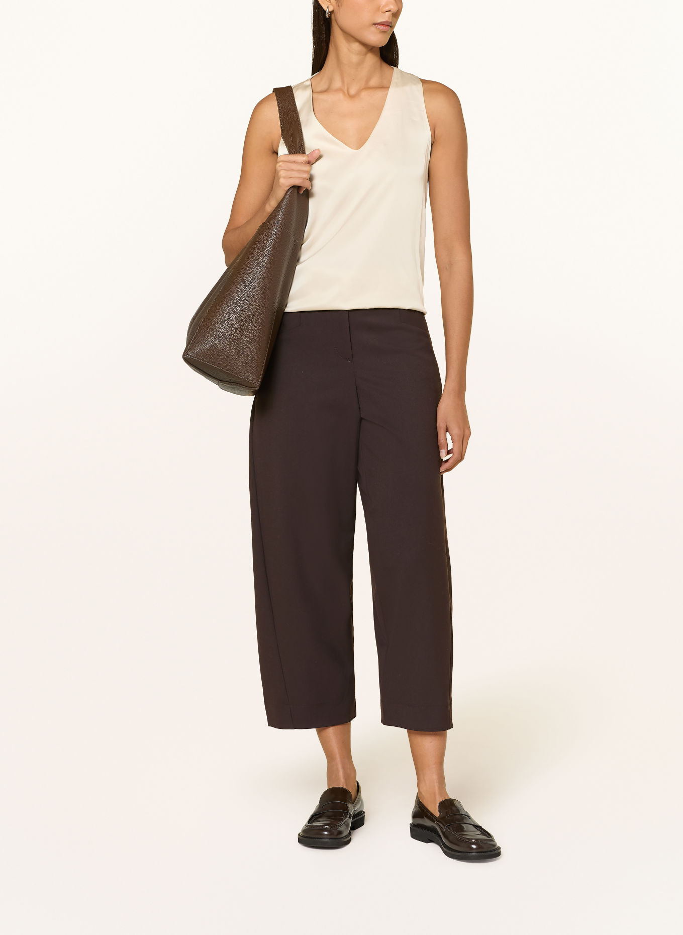 ELENA MIRO 7/8-broek: MARRON FONCÉ