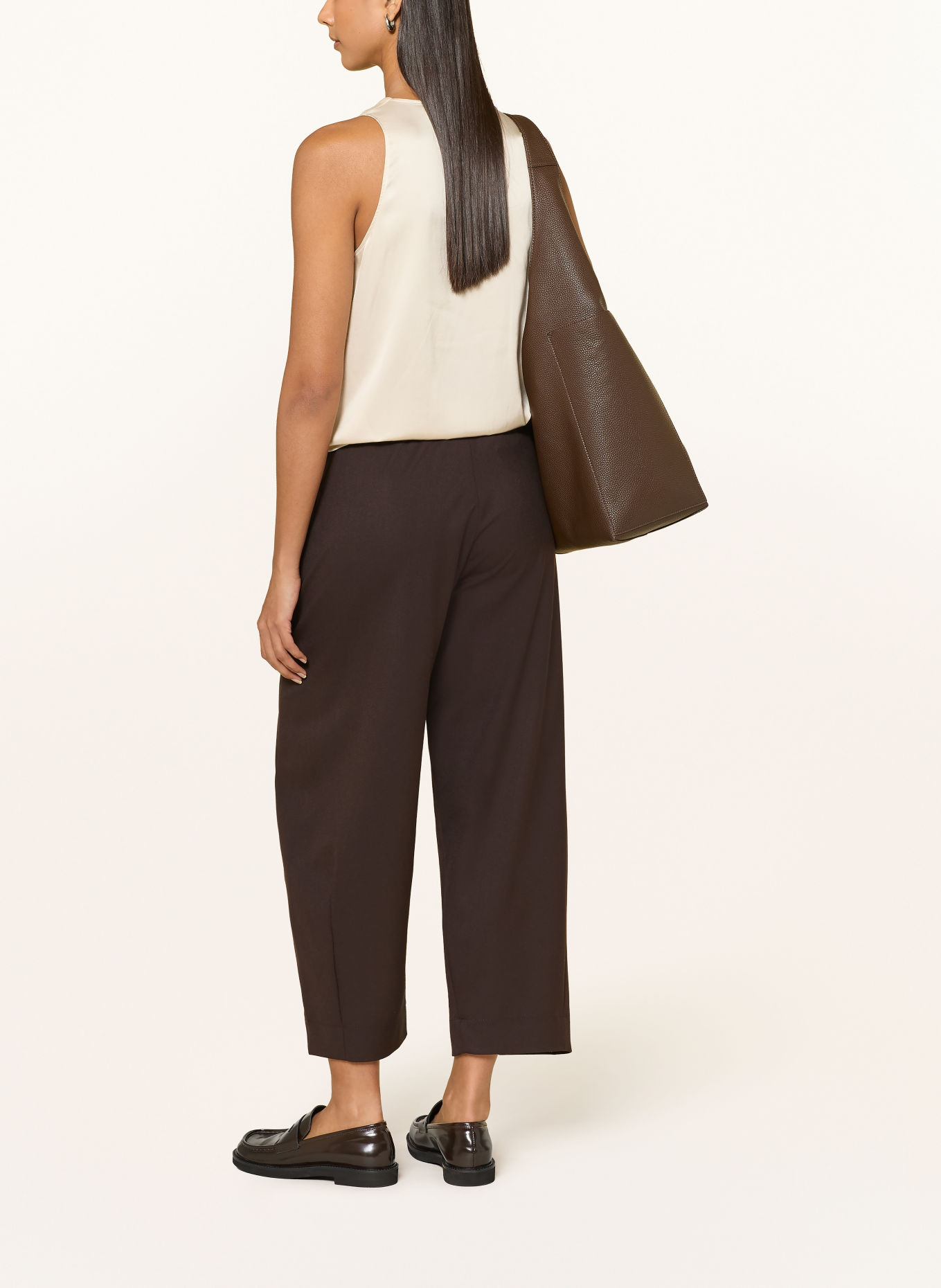 ELENA MIRO 7/8-broek: MARRON FONCÉ