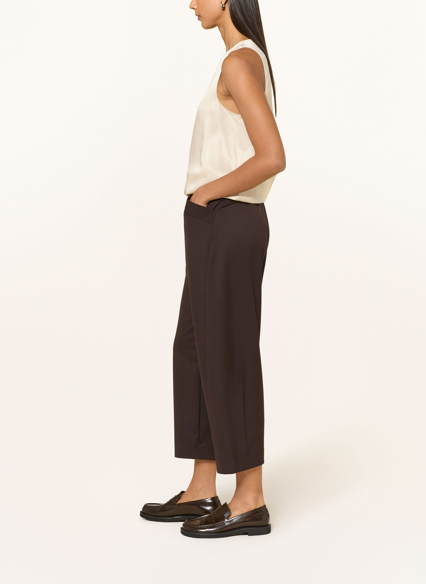 ELENA MIRO 7/8-broek: MARRON FONCÉ