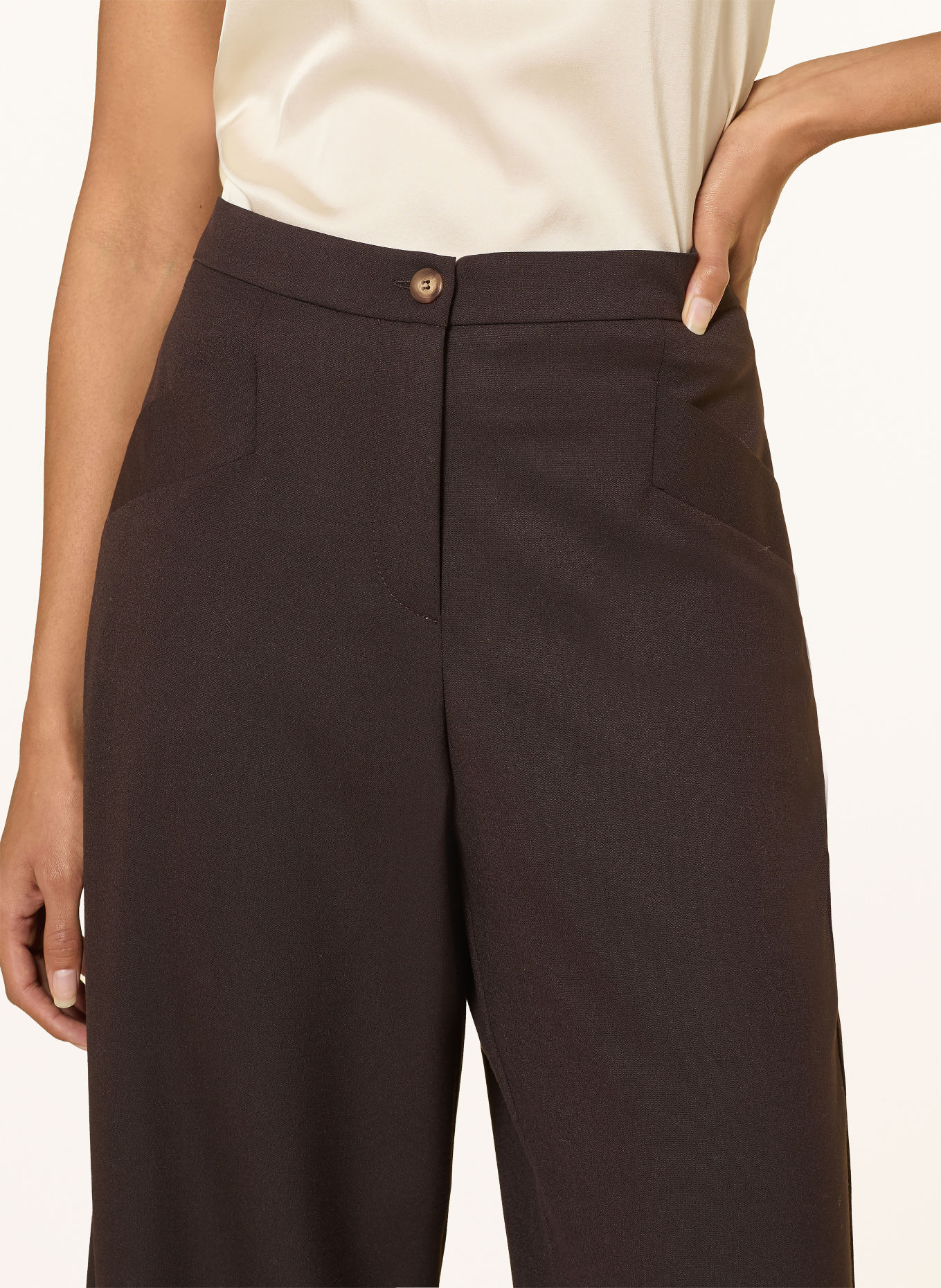 ELENA MIRO 7/8-broek: MARRON FONCÉ