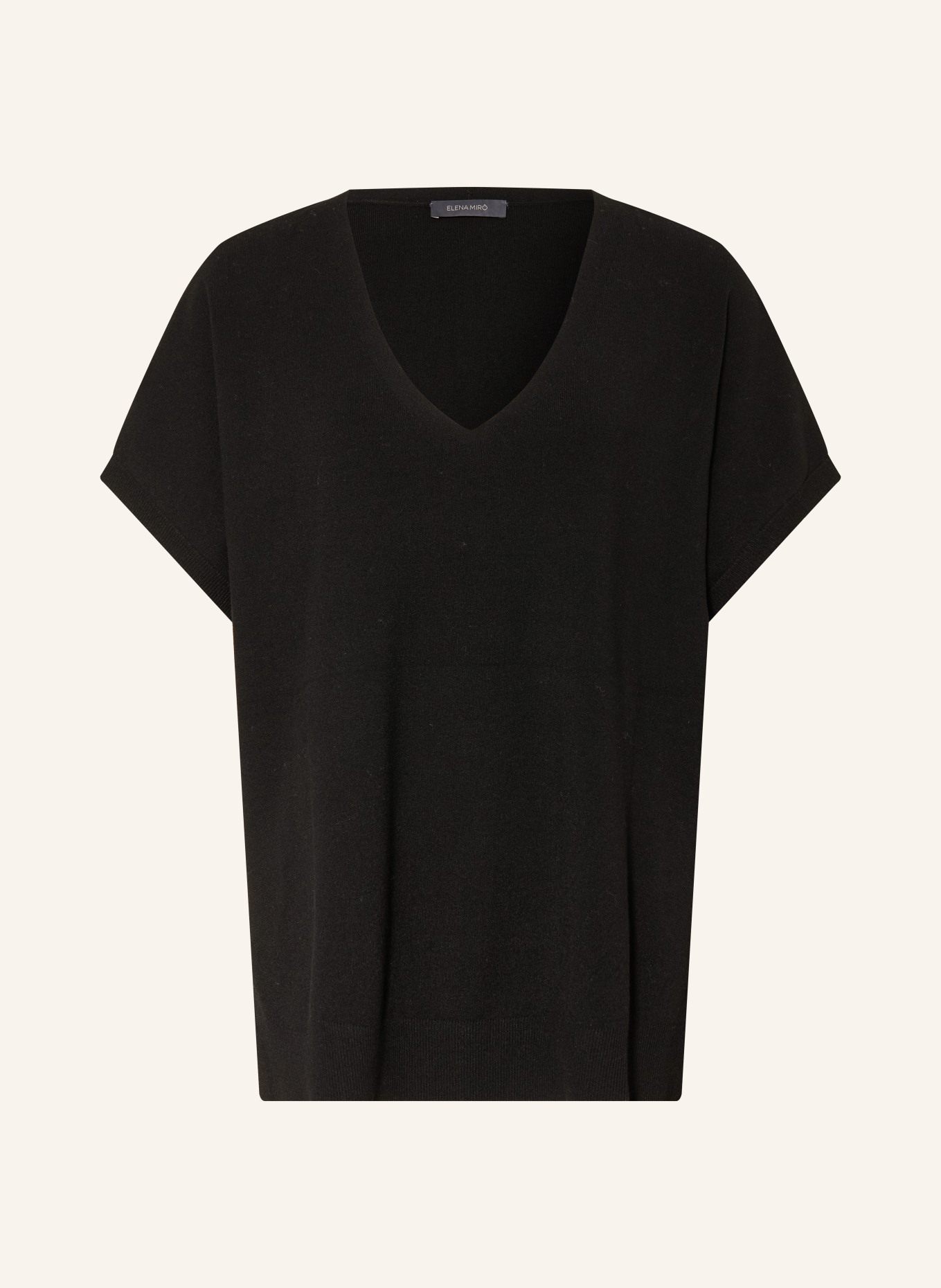 ELENA MIRO Knit shirt: BLACK