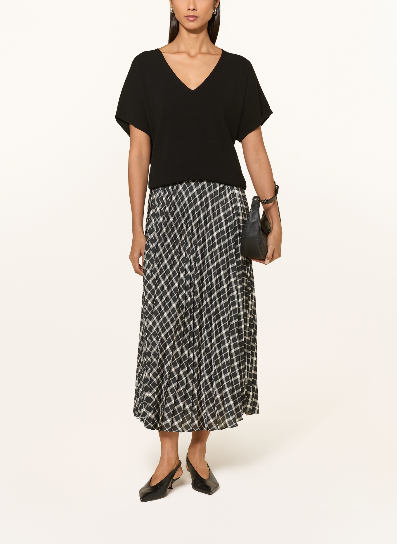ELENA MIRO Knit shirt: BLACK