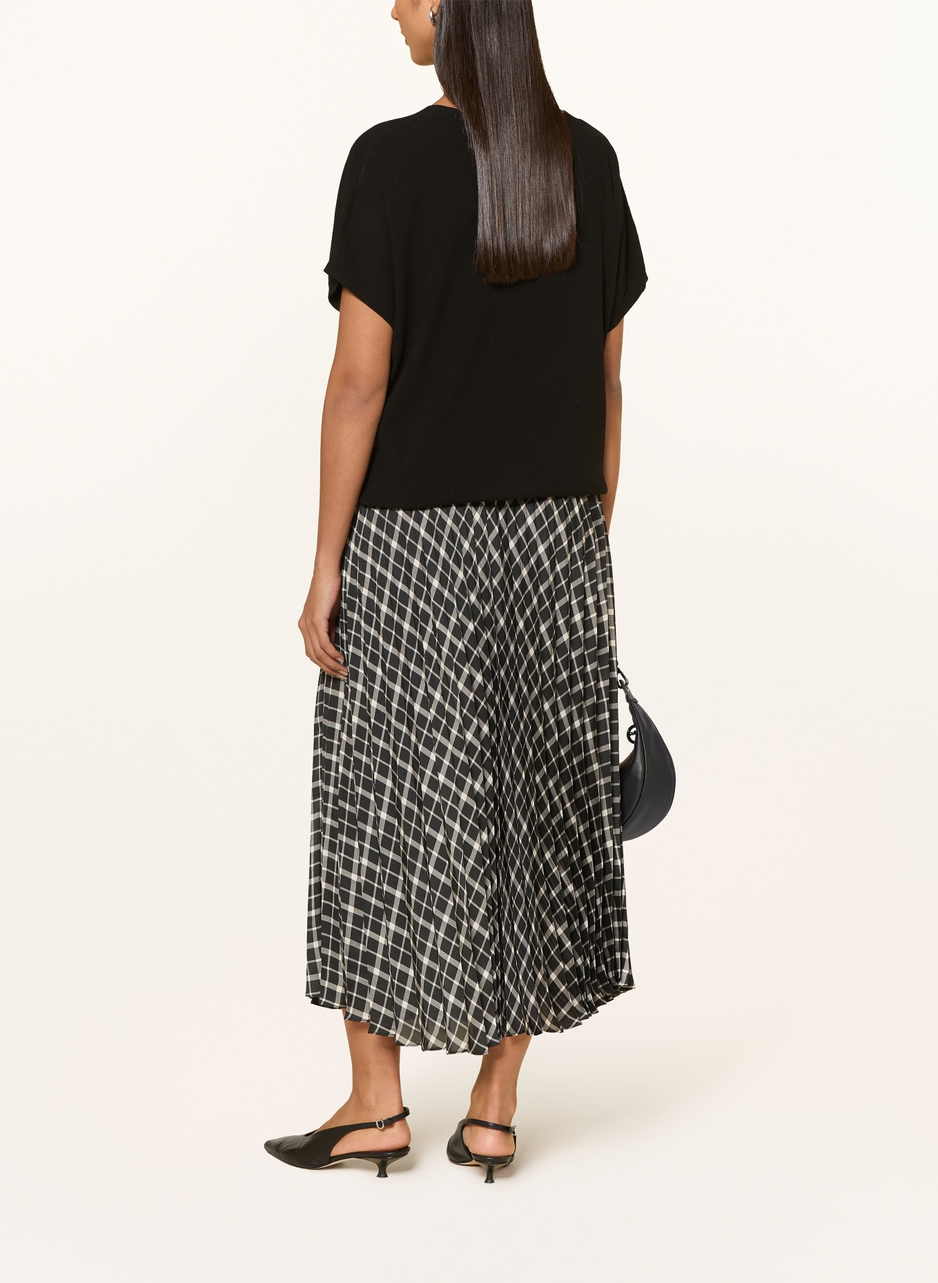 ELENA MIRO Knit shirt: BLACK